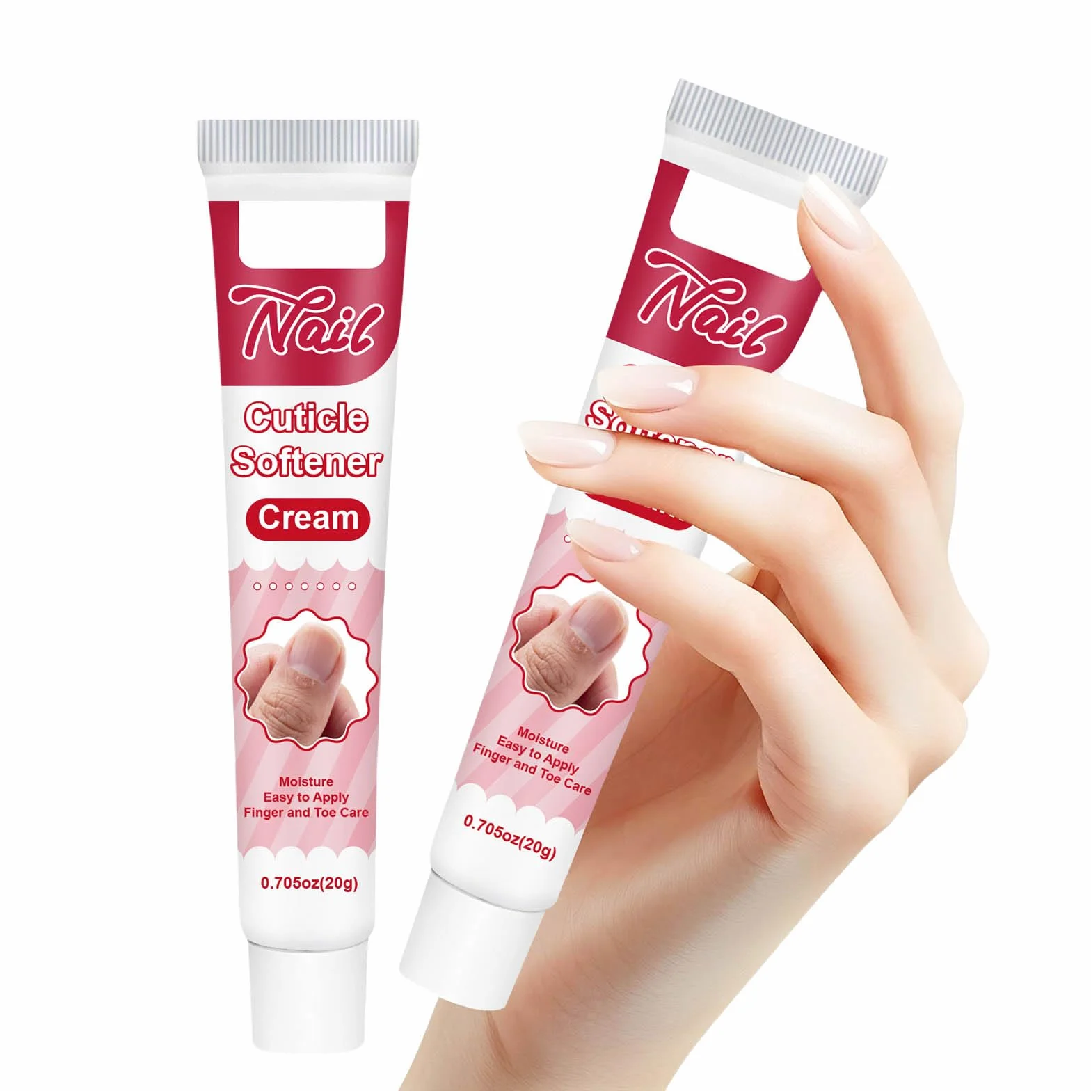 Crème hydratante professionnelle pour cuticules sèches, peaux rugueuses, élimine peaux mortes, lot de 2