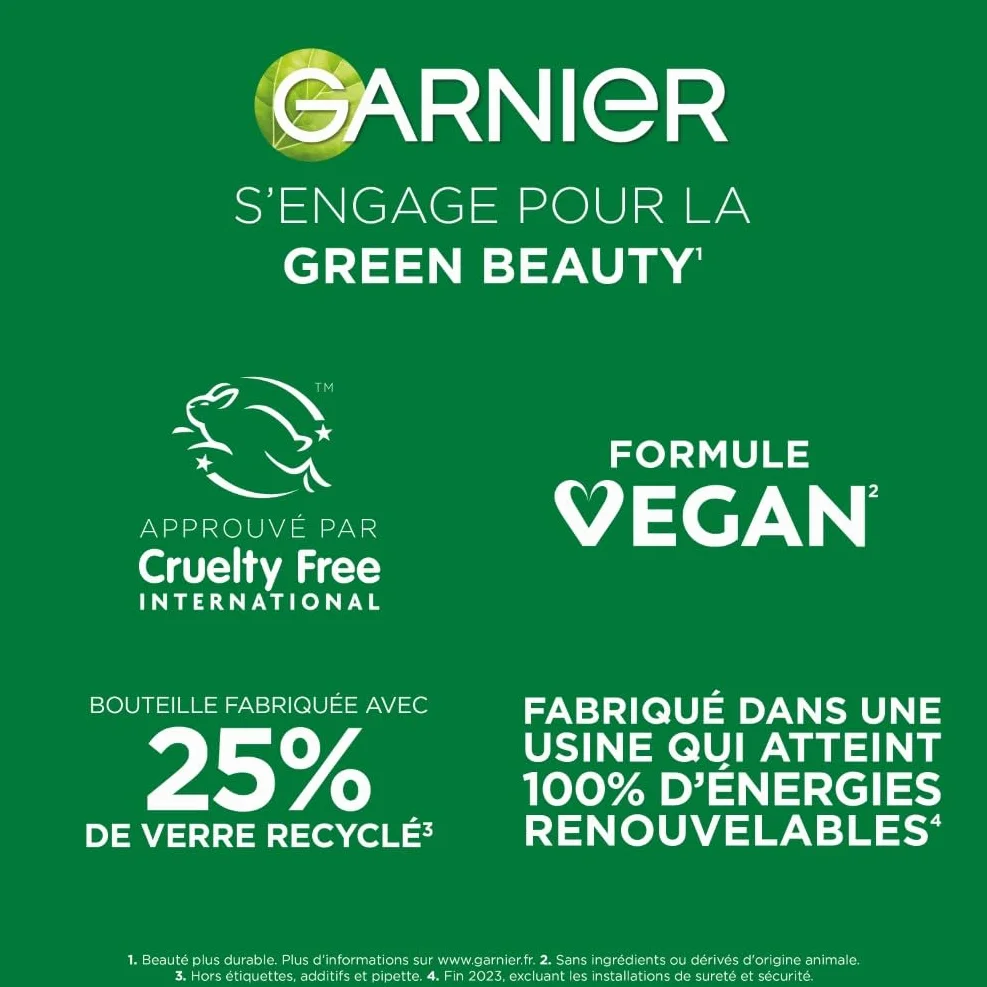 GARNIER Skin Active Vitamine C Sérum Éclat Anti-Taches Brunes 4% Niacinamide Vitamine C Acide Salicylique Melasyl 30 ml