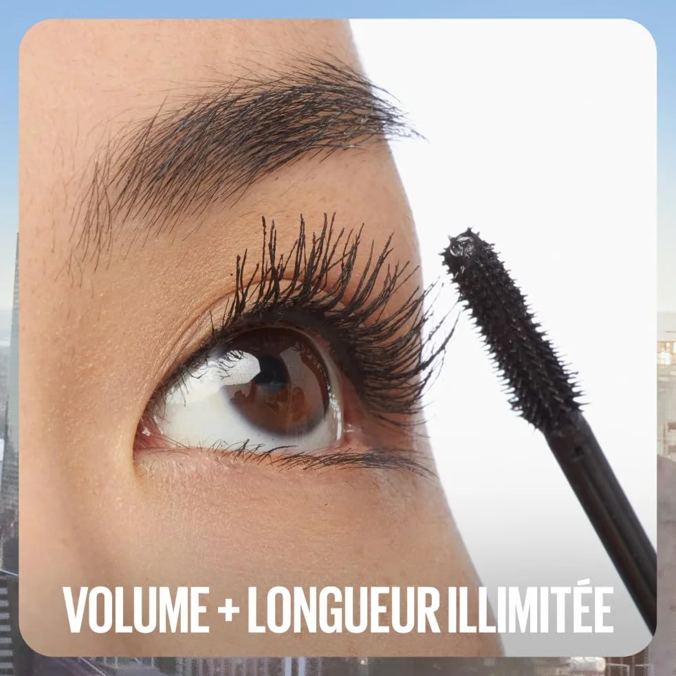 Maybelline New York Sky High Mascara Volume Intense et Longueur Illimitée Very Black 7,2 ml