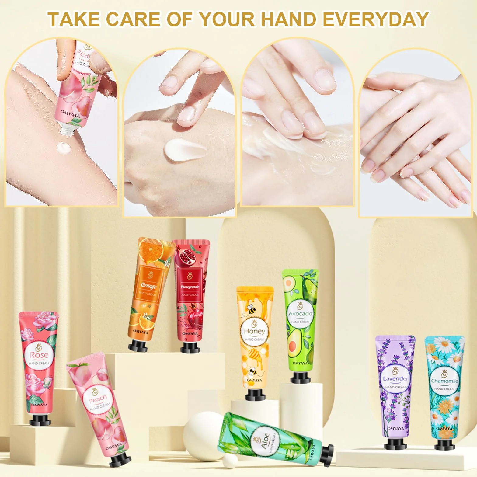 Crème main 20 pièces soin mains pieds secs cadeau femme homme Noël anniversaire