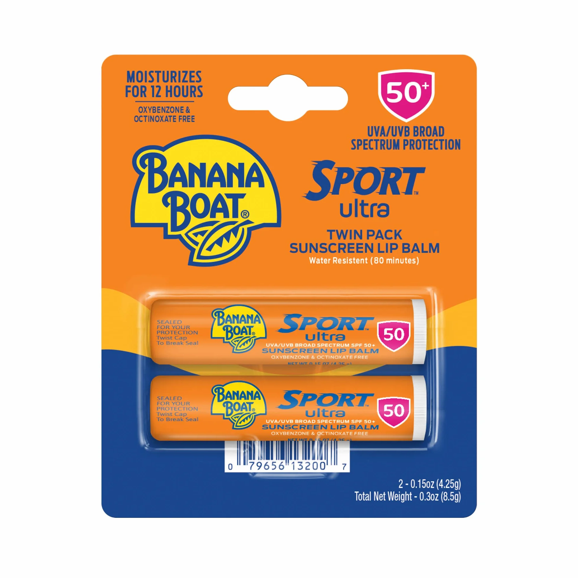 Banana Boat Protetor Solar Sport Ultra Labial FPS 50 Pacote Duplo