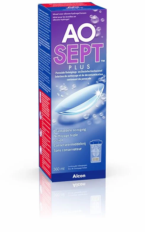 Aosept Plus Solution d'entretien pour lentilles 1 x 360 ml