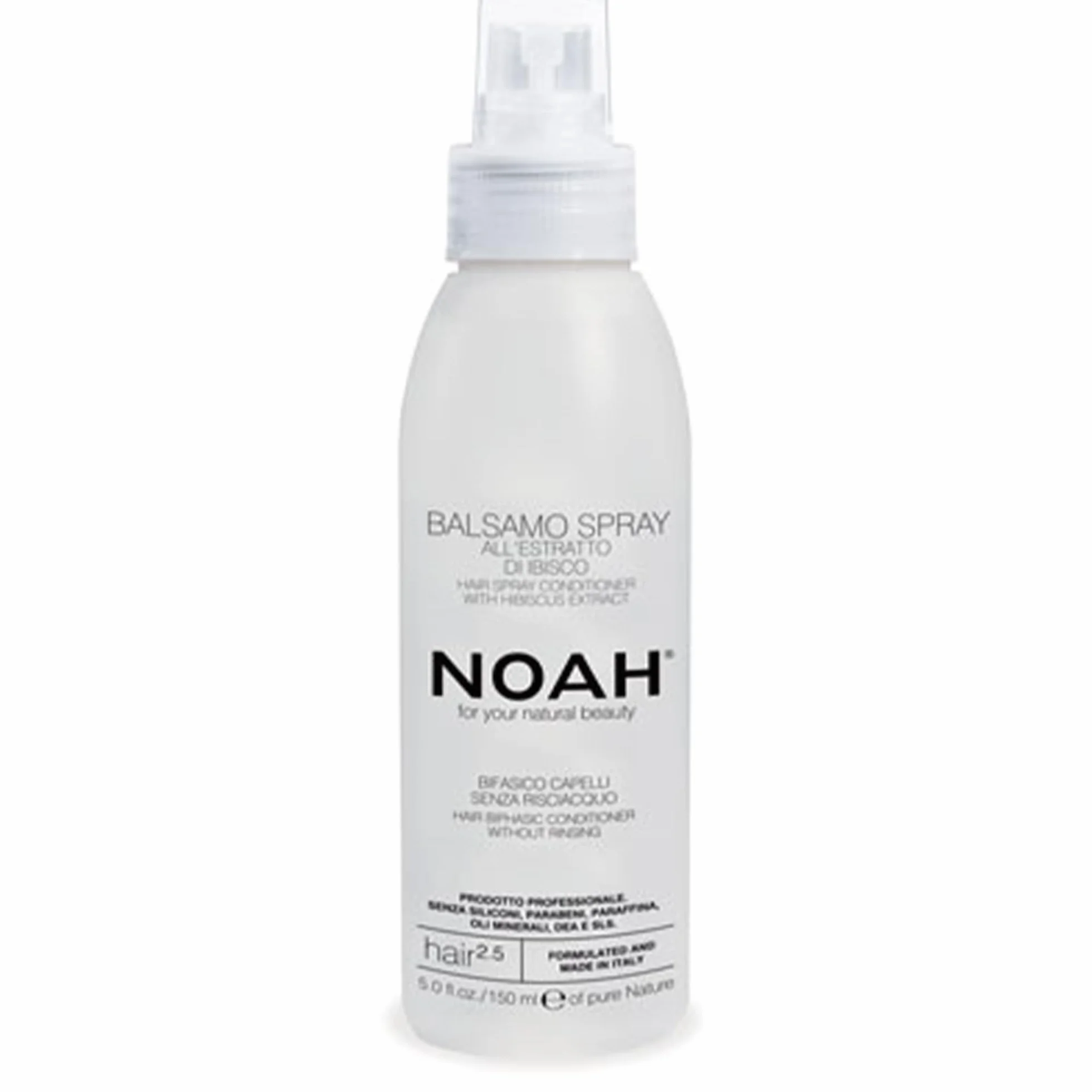 NOAH Après-shampoing biphasique pour cheveux sans rinçage avec mauve et aubépine 150 ml