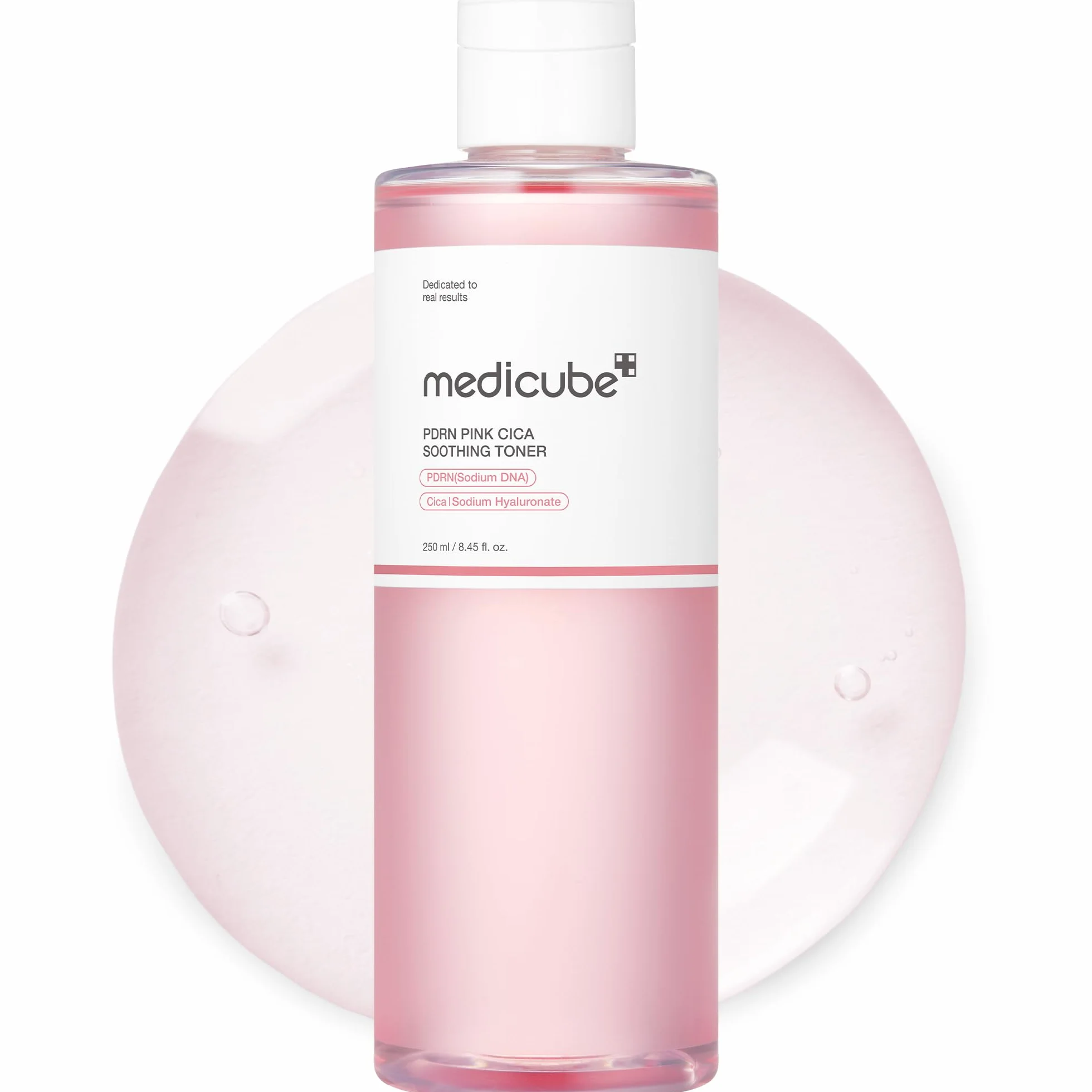 Medicube Pink Cica Peptide Toner Apaisant Saumon DNA PDRN 250ml