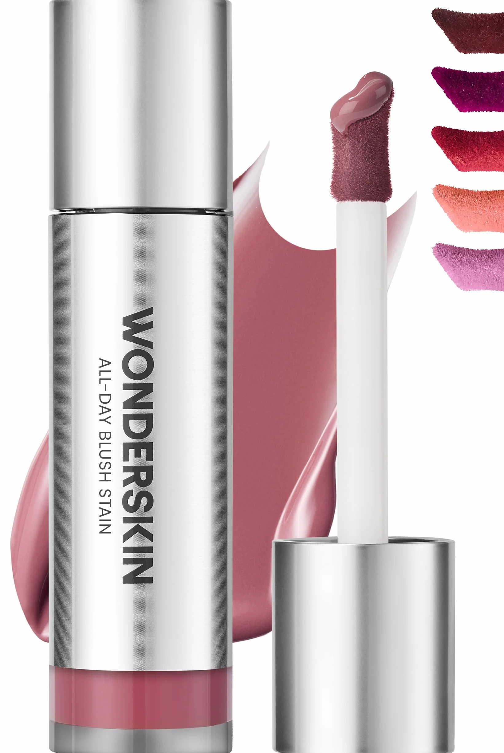 Teinte blush liquide Wonderskin - Blush longue tenue, sans transfert | Ce fard à joues liquide sans transfert, rose lilas, offre une couleur légère et modulable qui tient toute la journée.