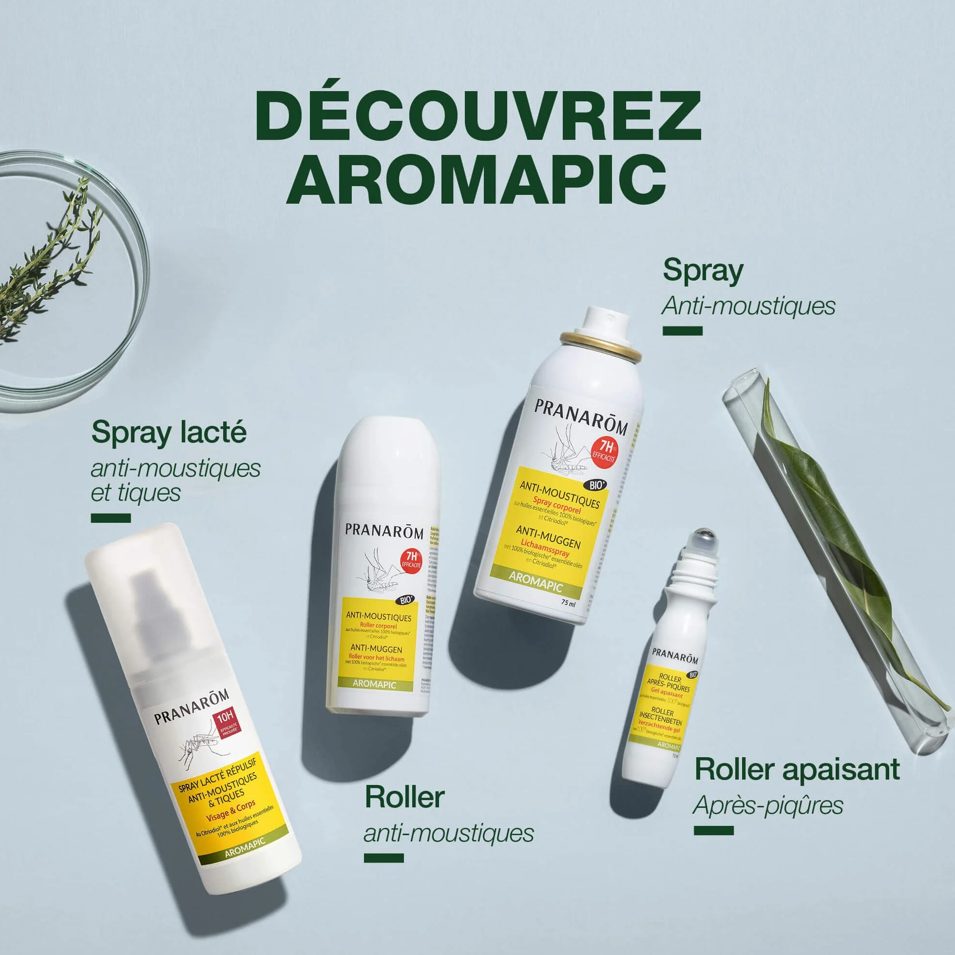 Pranarôm Anti-Mousitques Soirée d’Été Paisible Mélange pour Diffusion Bio aux Huiles Essentielles 10 ml