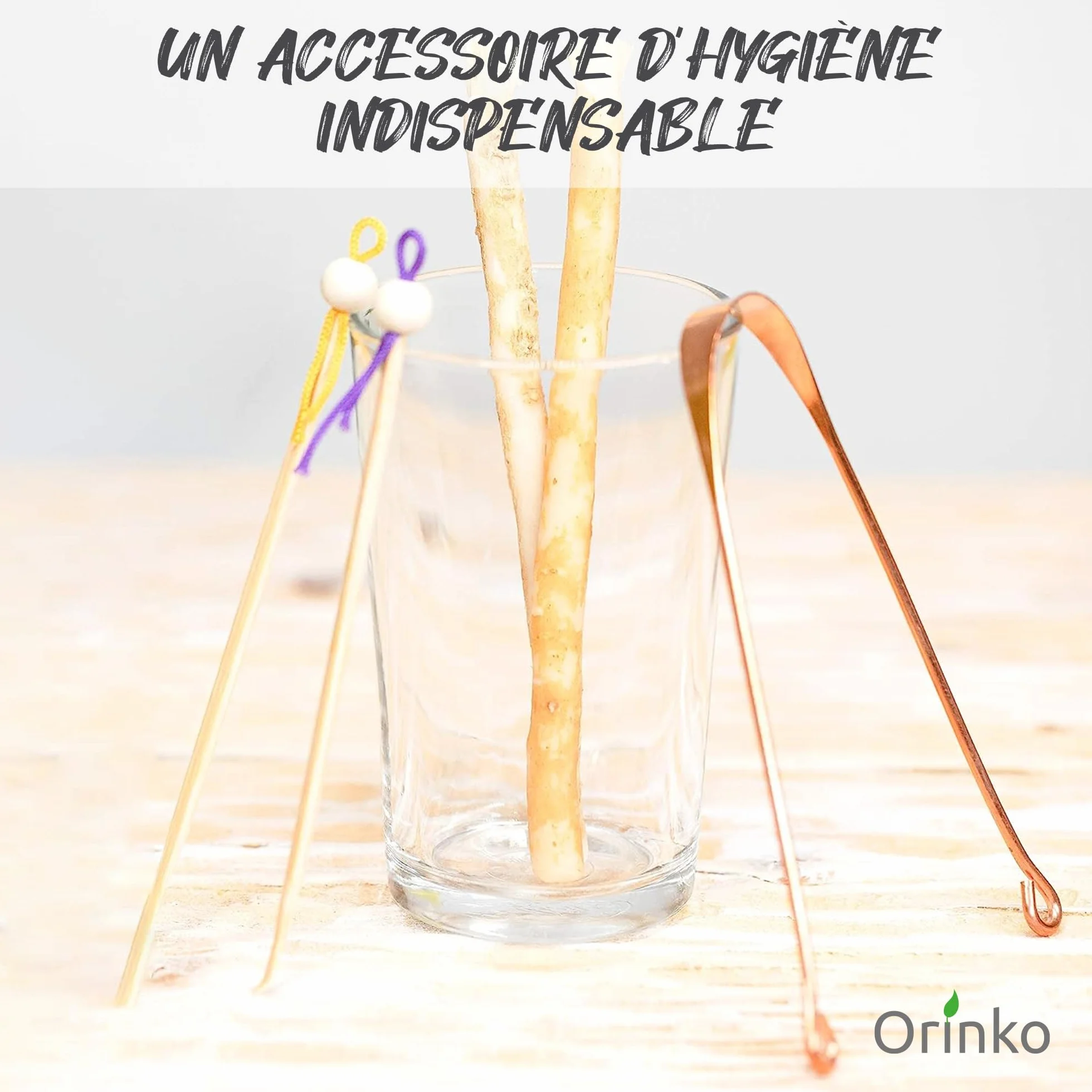 ORINKO Cure Oreille Japonais Bambou 6x Écologique Réutilisable Zéro Déchet