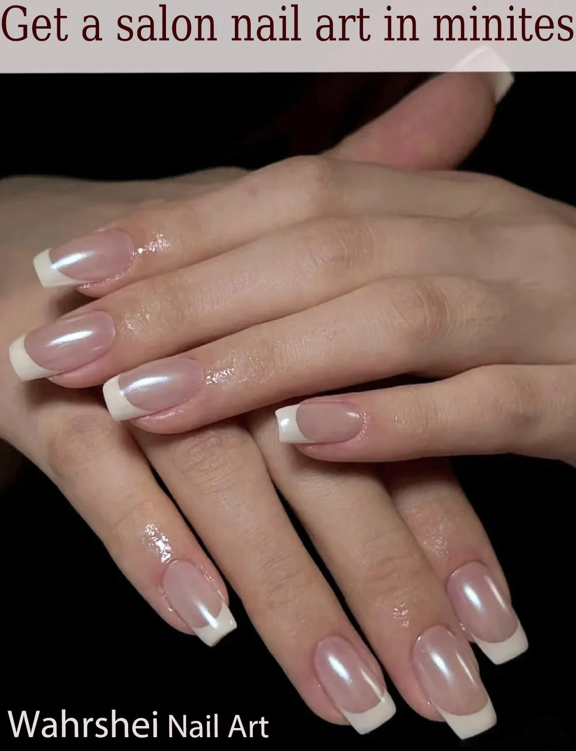 Glacé français Autocollant Ongle Gel UV 20pcs Film Autoadhésif Nail Art