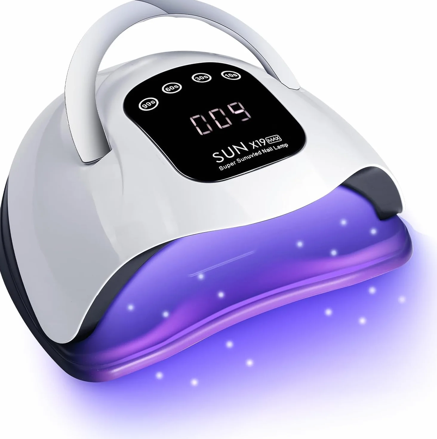Lampe à ongles LED UV 320 W Séchoir à ongles gel avec 72 perles de lampe, écran tactile, 4 minuteries et capteur automatique, idéal pour salon de beauté, sèche-ongles pour