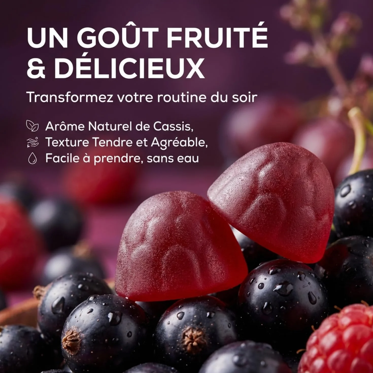 GRANIONS Gummies Sommeil Melatonine 1,9 mg Complément Alimentaire Adulte Vegan Sans Sucres 60 Gummies
