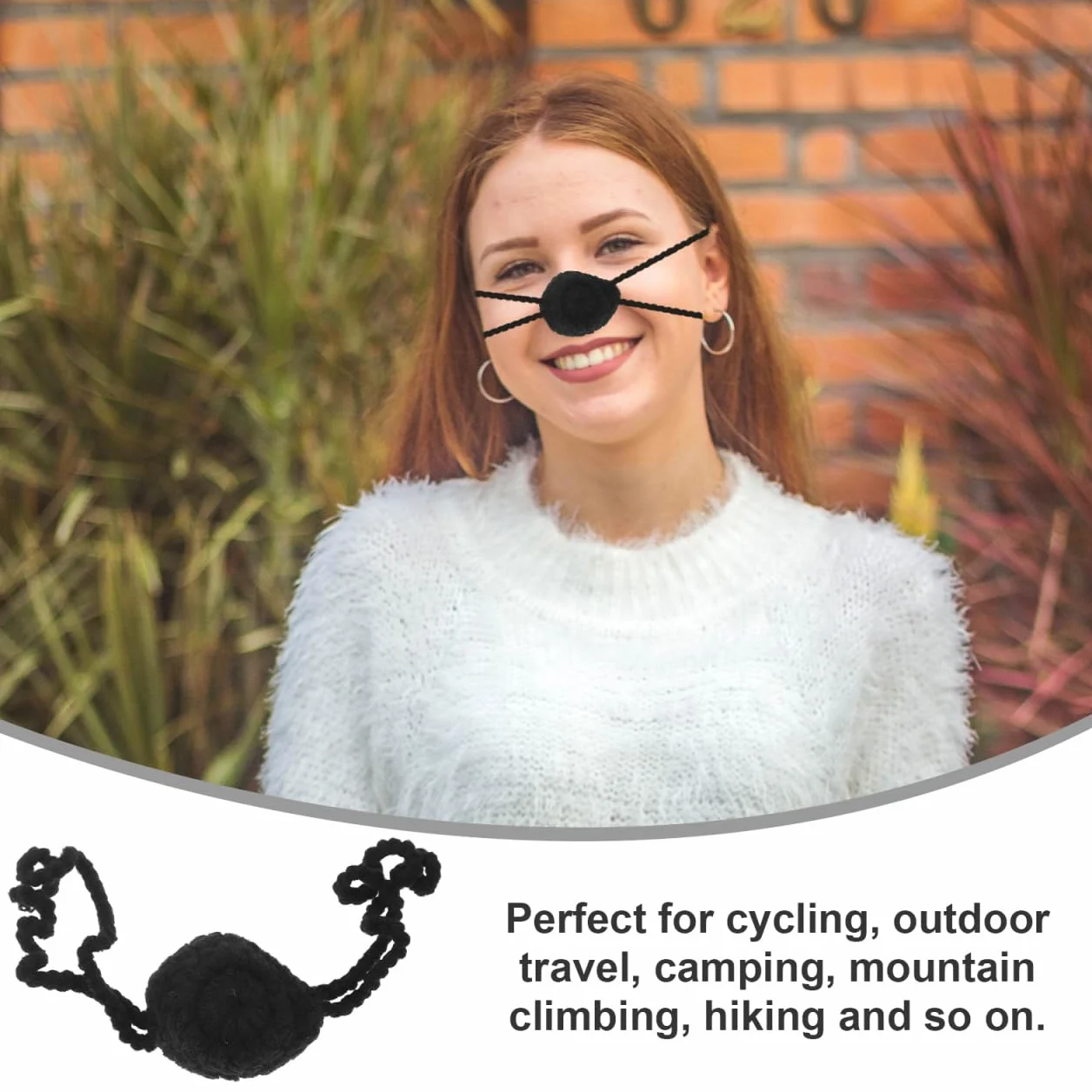 Chauffe-nez nasale souple fil tissé chaud chauffage hiver ski