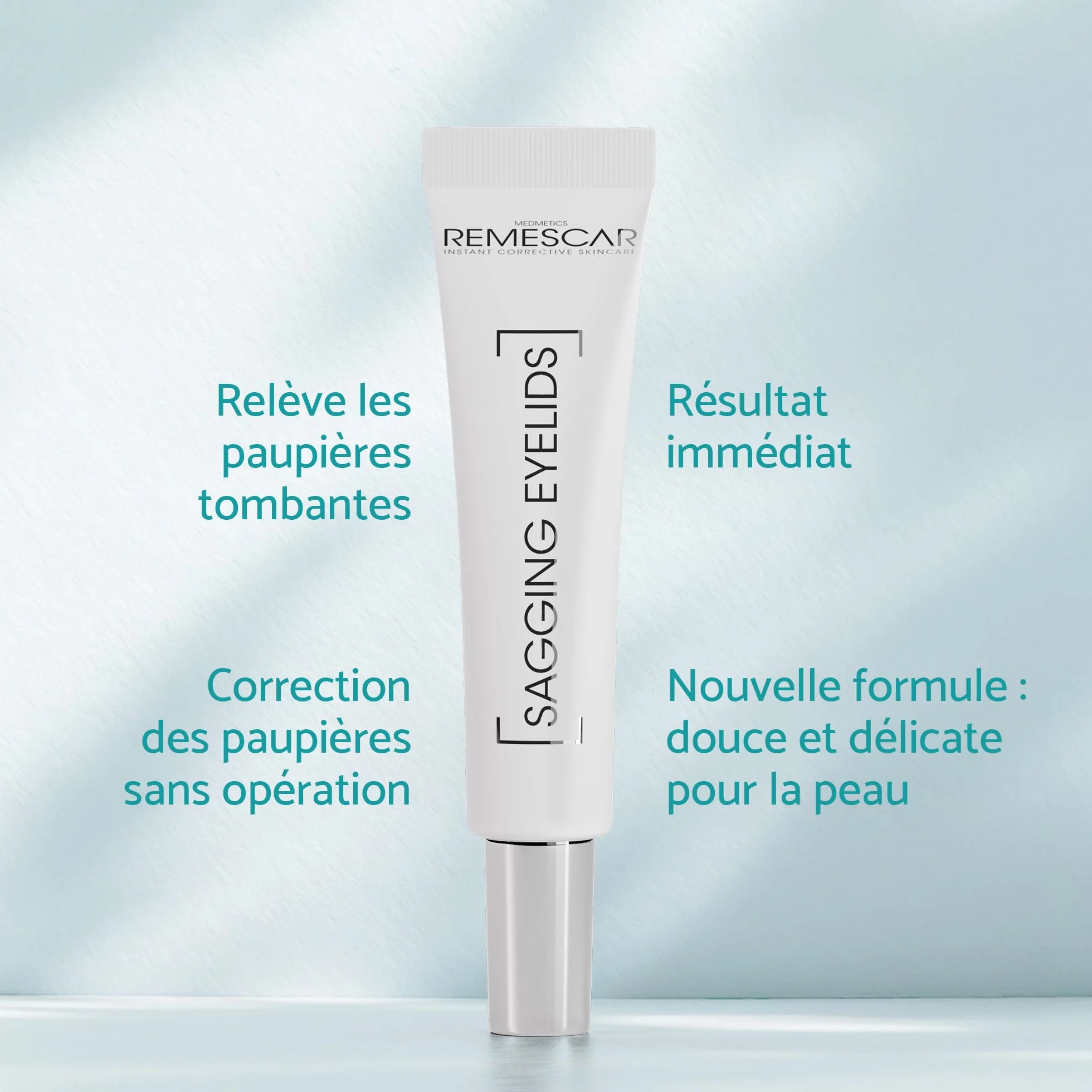 Remescar Crème Paupières Tombantes 8ml – Soin Contour des Yeux Liftant Anti-Poches