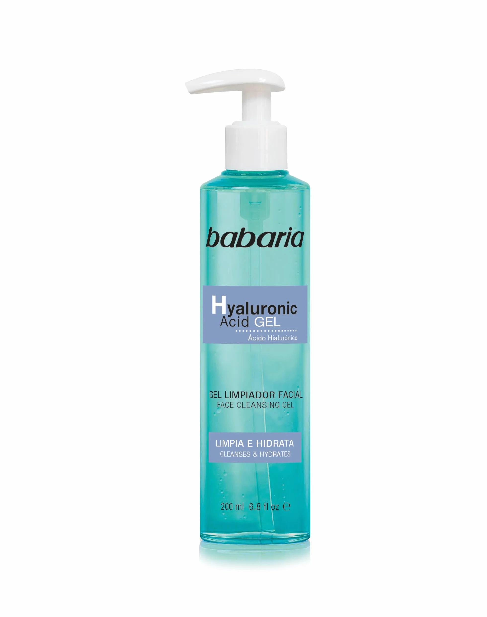 Babaria Gel Nettoyant Visage Acide Hyaluronique Niacinamide 200 ml