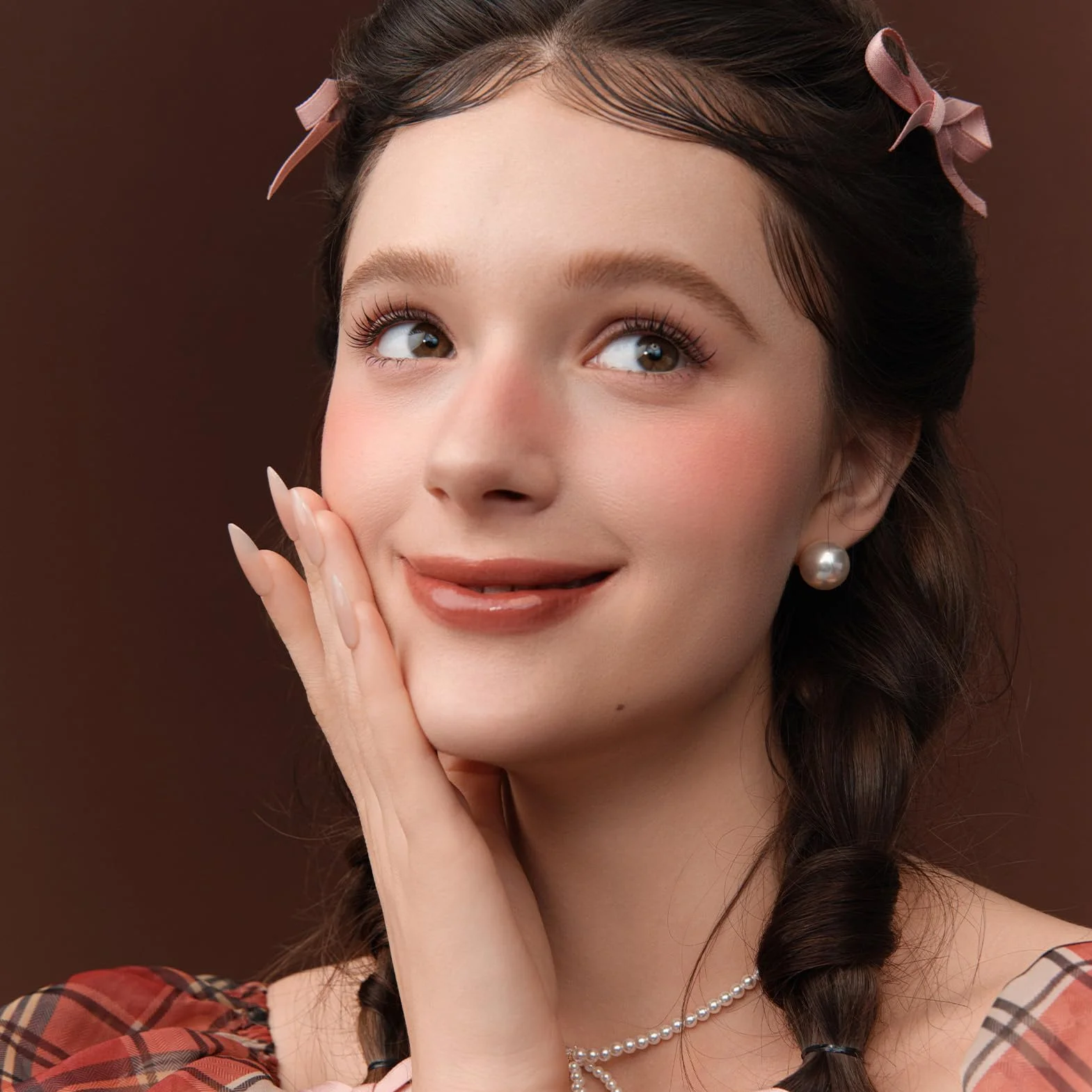 La collection Sweetie Bear Blush satiné en soie, blush poudre rose pêche scintillant pour les joues Flower Know, maquillage pour le visage modulable et estompable, doux et longue tenue (Garden Picnic)