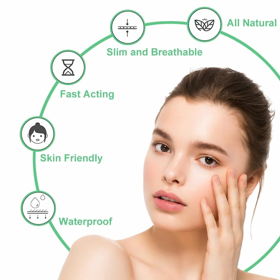 300PCS Acne Pimple Patch Hydrocolloïde Imperméable Invisible 2-En-1 Soins Peau