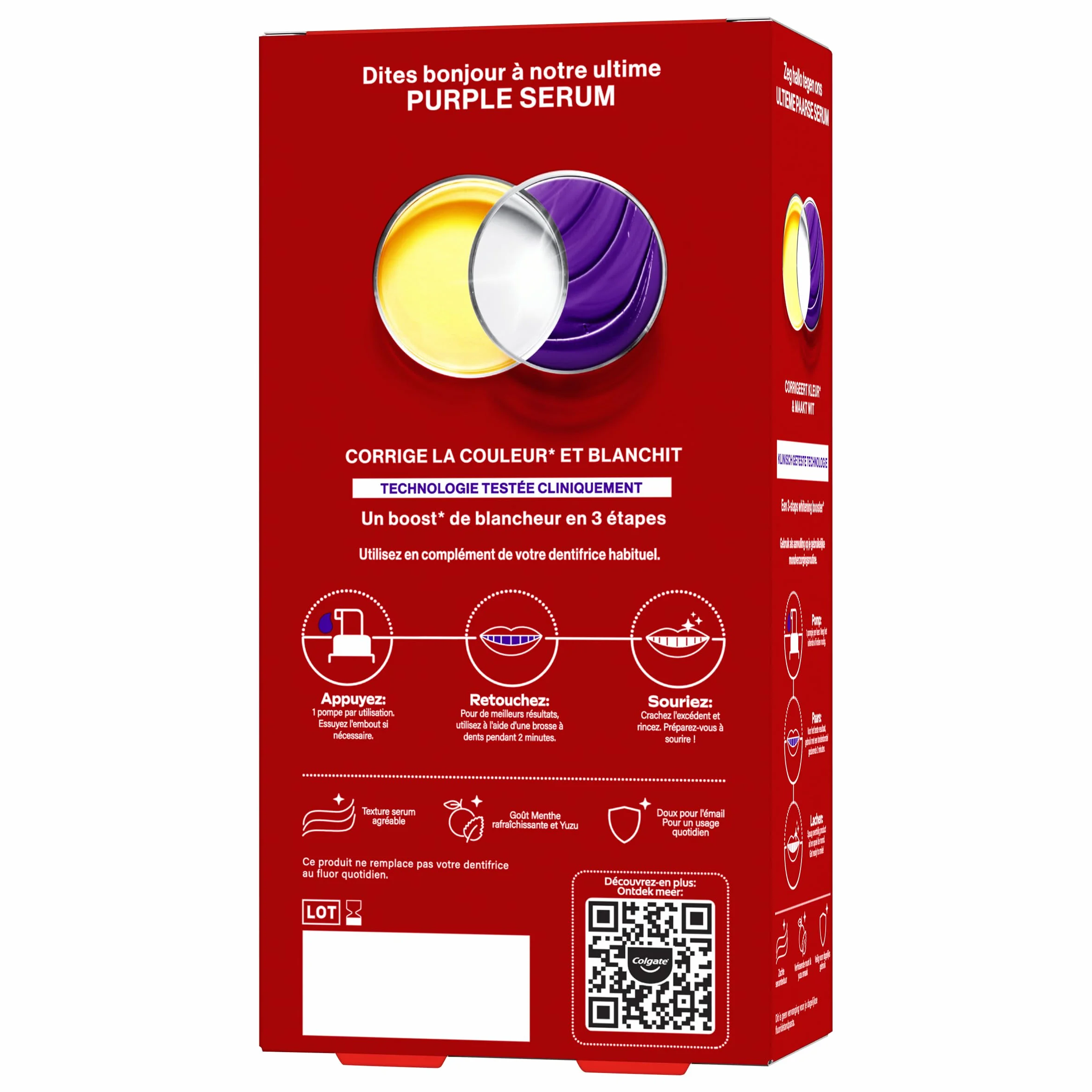 COLGATE Sérum Max White Purple Booster de Blancheur 40ml