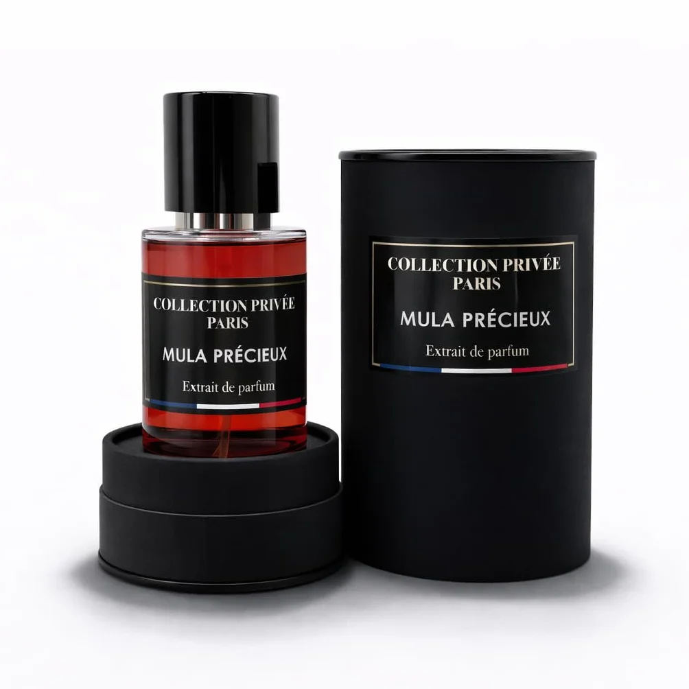 Collection Privée Paris Extrait de Parfum Mixte, 50ml, Longue Tenue, Fragrances Musquées, Gourmandes, Florales et Orientales (Mula Précieux)