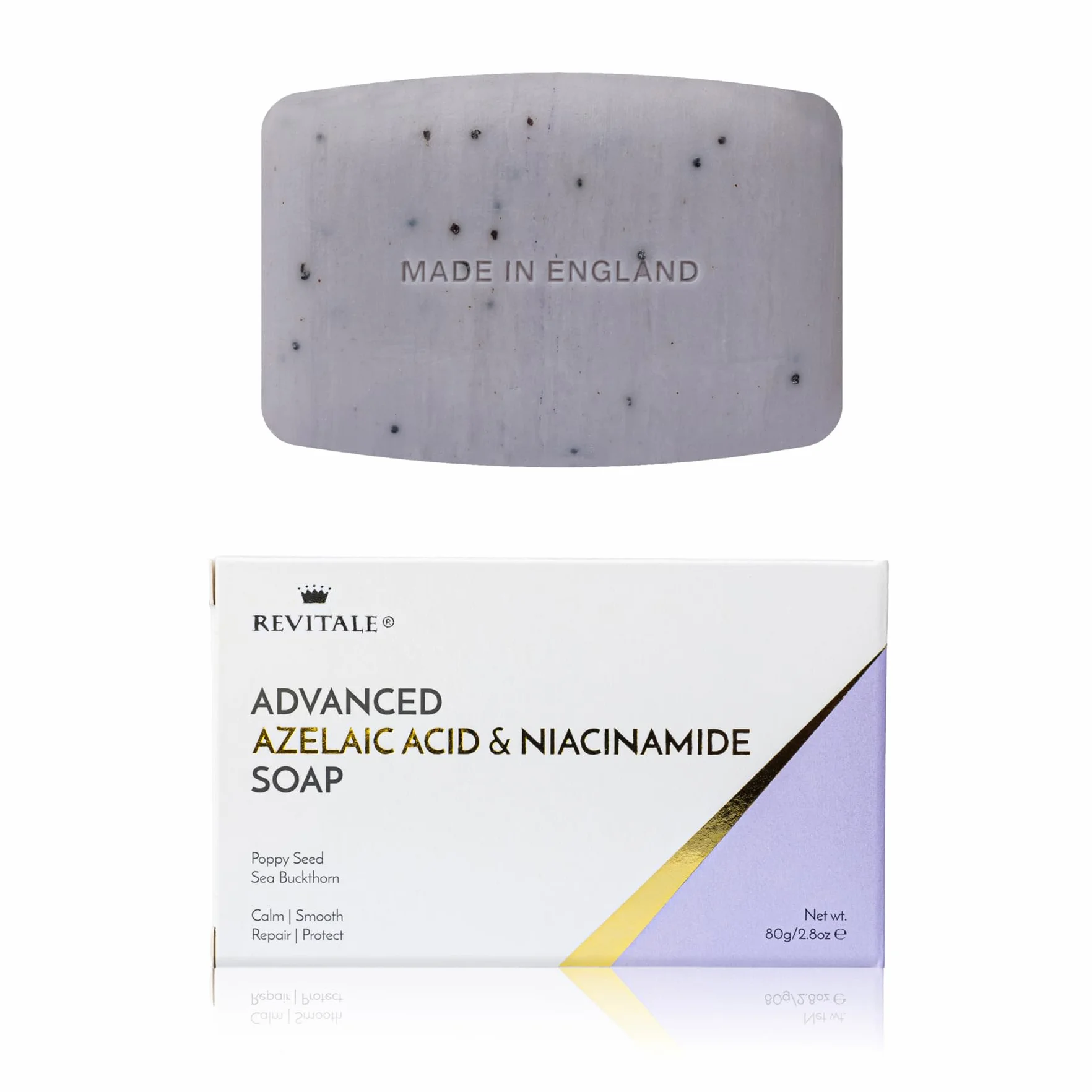 Revitale Savon Avancé à l’Acide Azélaïque et à la Niacinamide – Barre Nettoyante Apaisante pour Peau Lisse