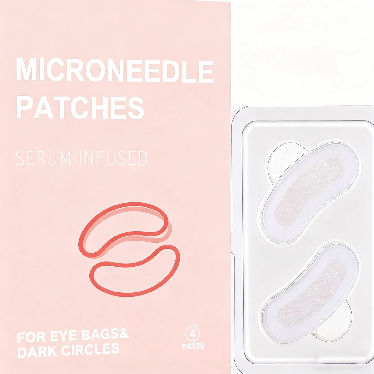 Patchs pour yeux à micro-aiguilles hydratants éclaircissants soins peau accessoire beauté