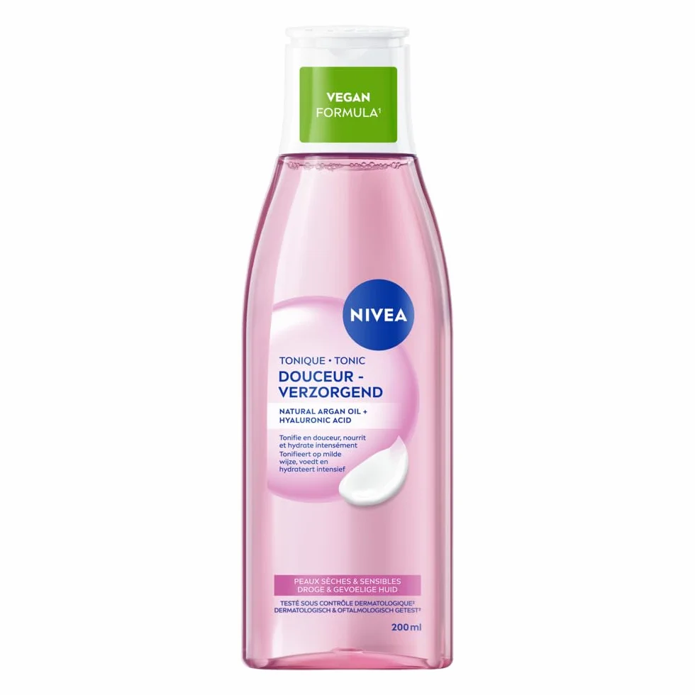 NIVEA Tonique Douceur Nettoyant Visage Peaux Sèches Sensibles 200 ml