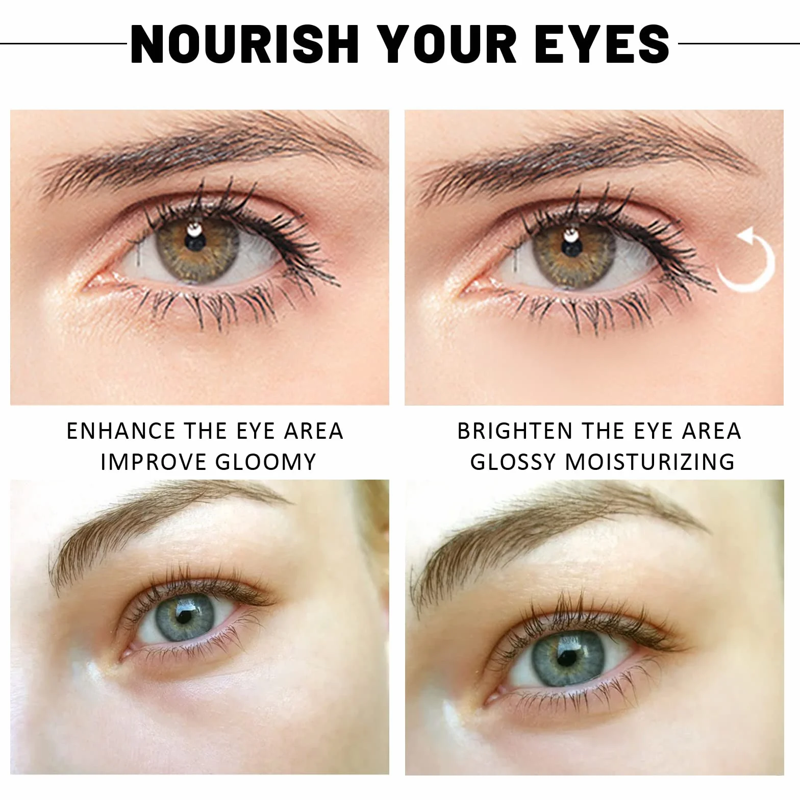 Masque pour les yeux en or 24 carats, patchs de gel sous les yeux, 30 paires (60 pièces)