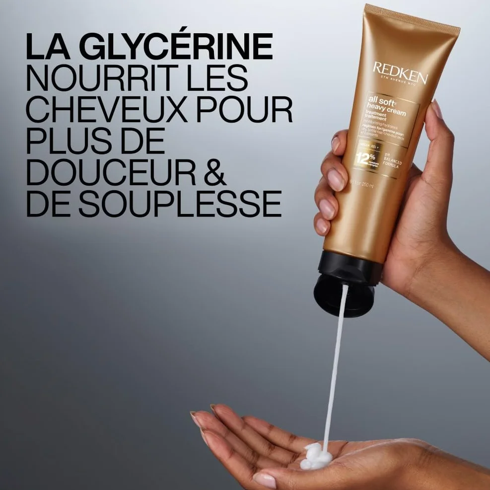 REDKEN All Soft Masque Hydratant Cheveux Secs Kératine Huile d'Argan 250ml