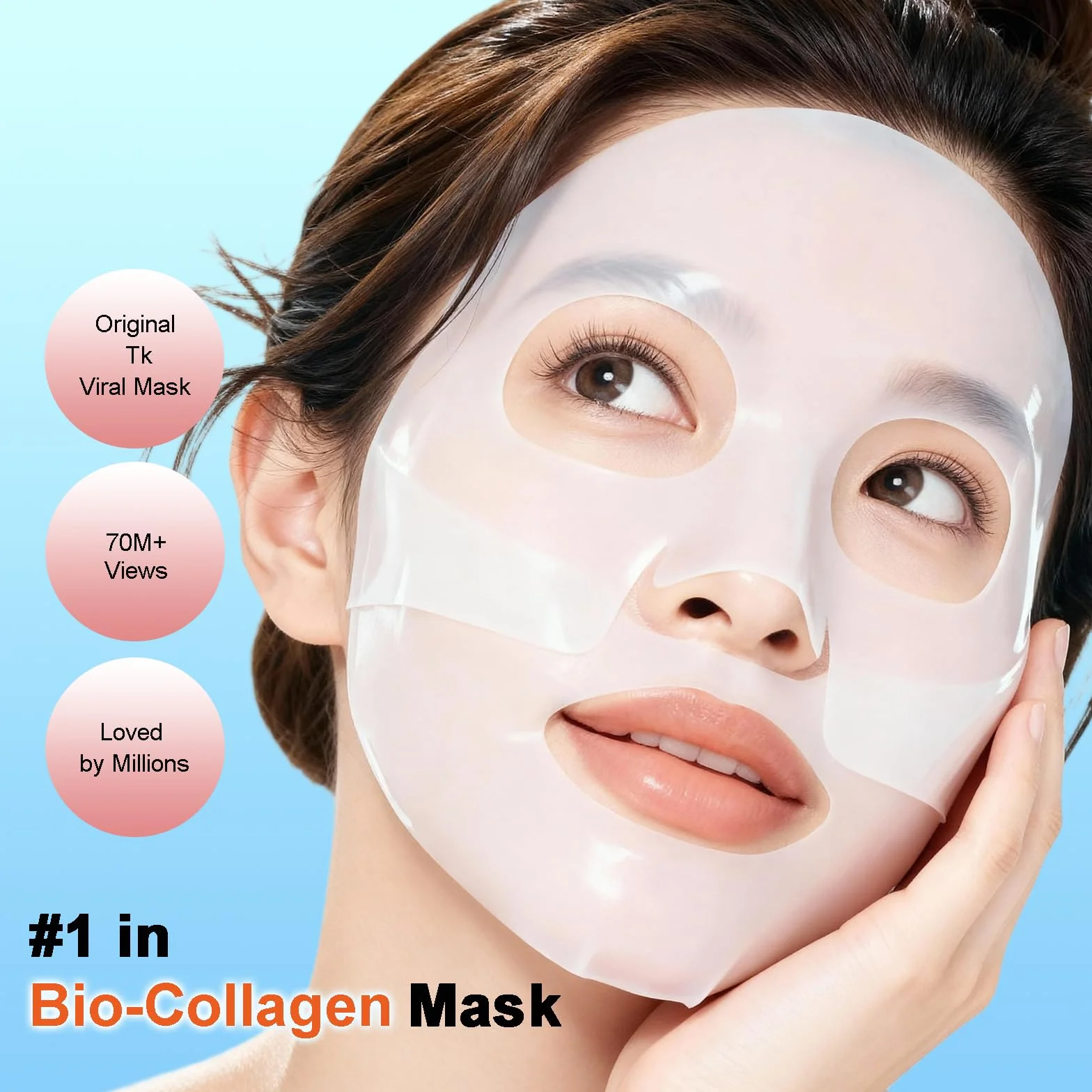Masque de Nuit Hydrogel Bio Collagène Anti-Rides Hydratant Raffermissant 5 Pièces x 34 g