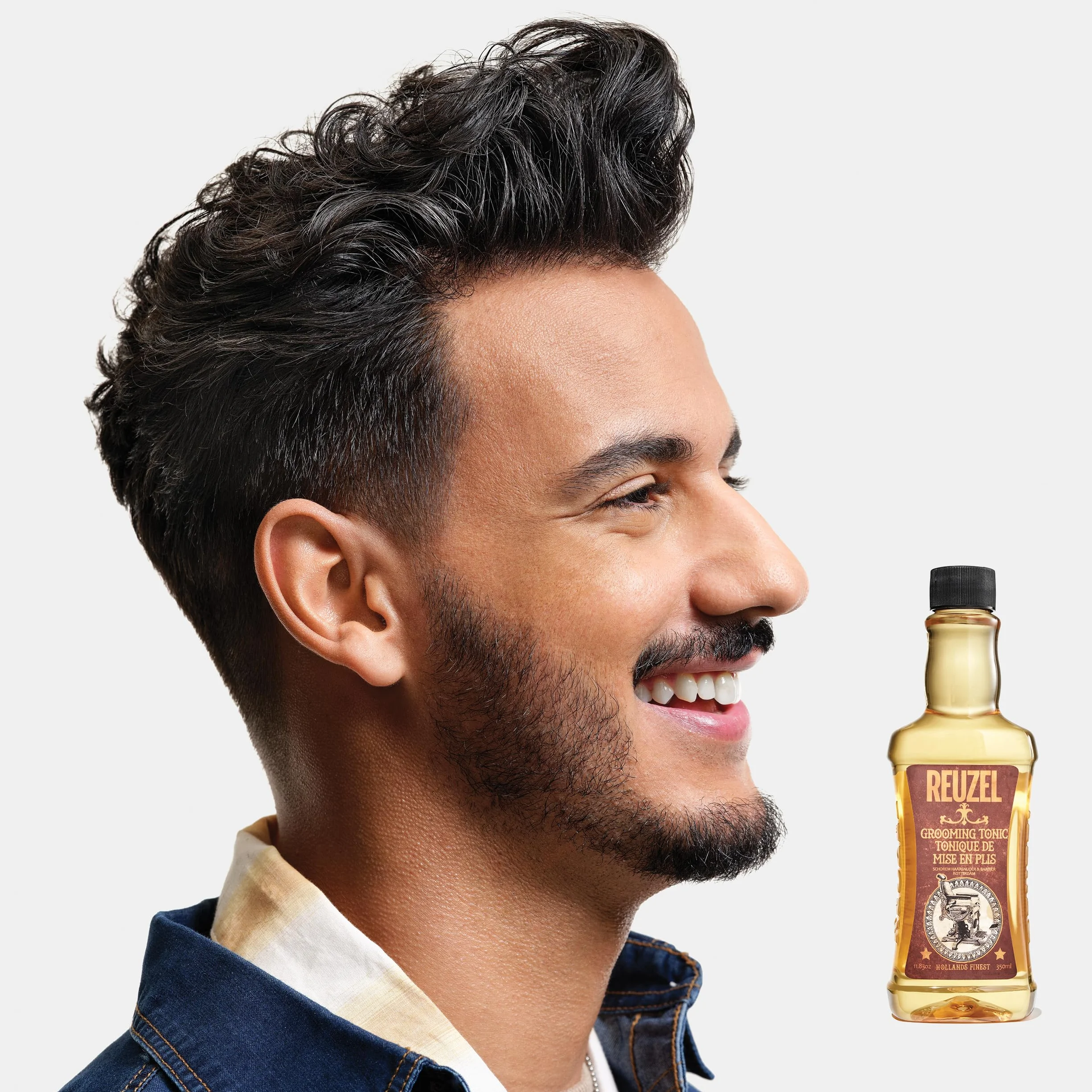 Reuzel Tonique de Toilettage pour Homme avec Hamamélis/ l'Ortie/ l'Huile d'Argan/ l'Extrait de Romarin 11,83 oz/350 ml