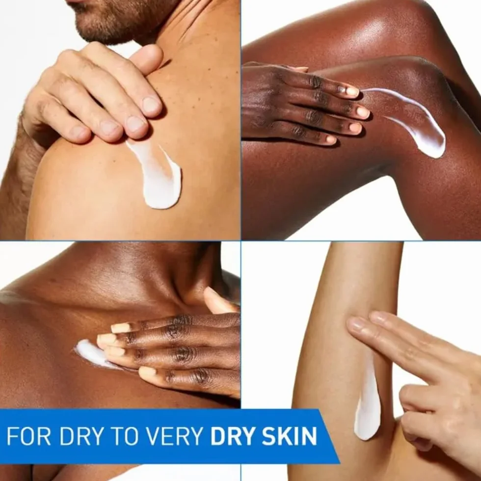 CeraVe Lait Hydratant Corps et Visage Peau Sèche 24H Hydratation Acide Hyaluronique 3 Céramides Sans Parfum