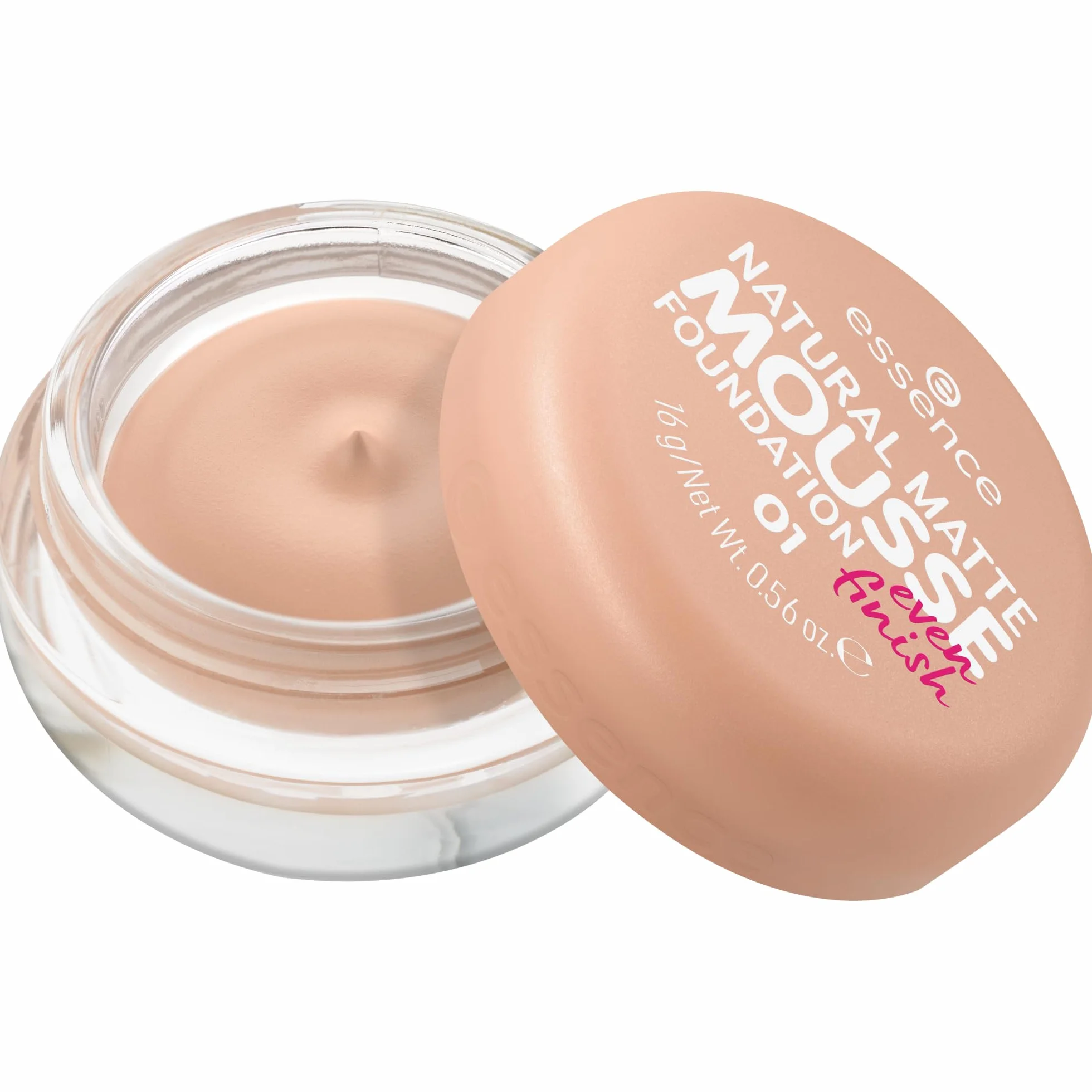 essence Natural Matte Mousse Foundation Fond de Teint Matifiant Couvrant 16g