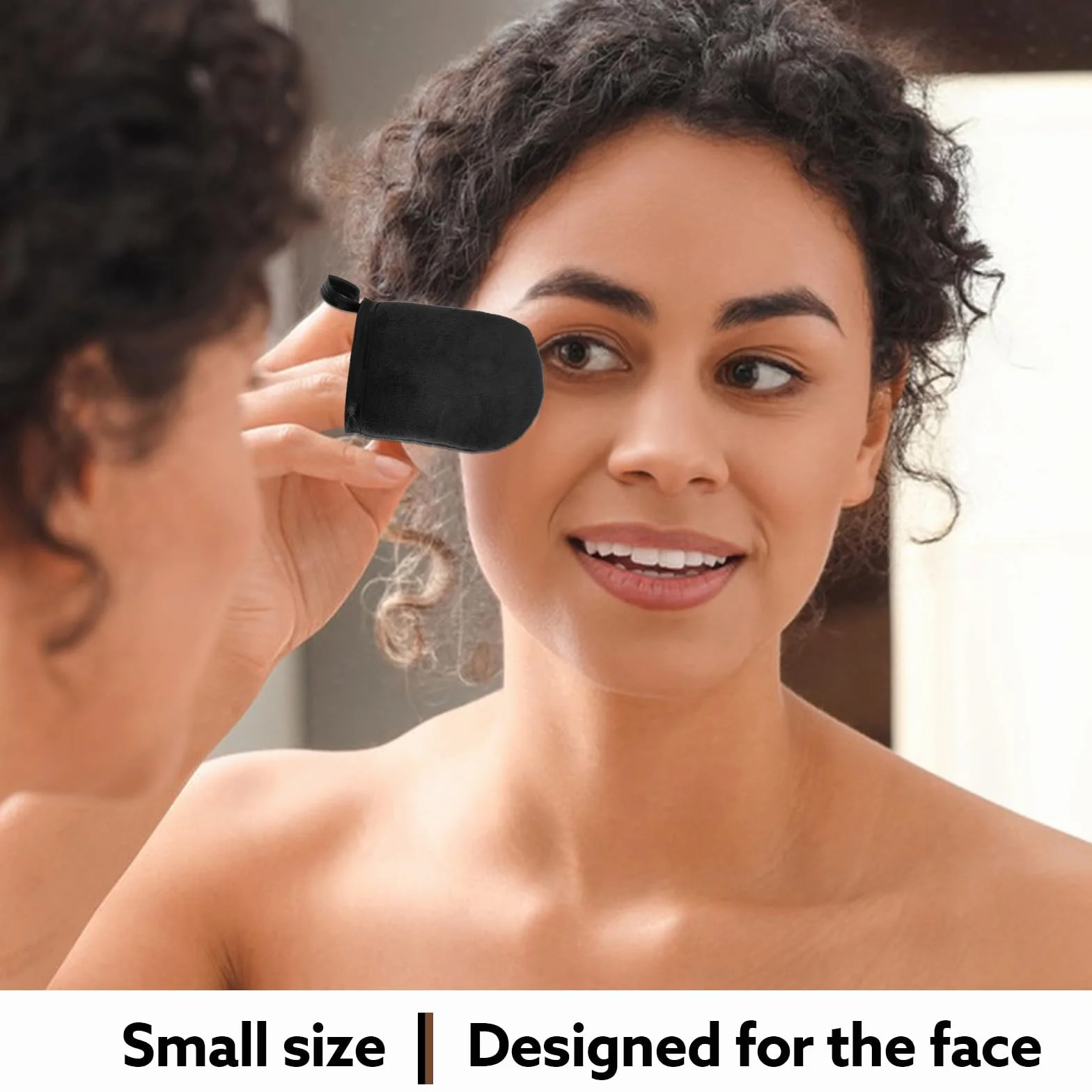 Gant Autobronzant Double Face 2 Pièces Visage et Corps Noir