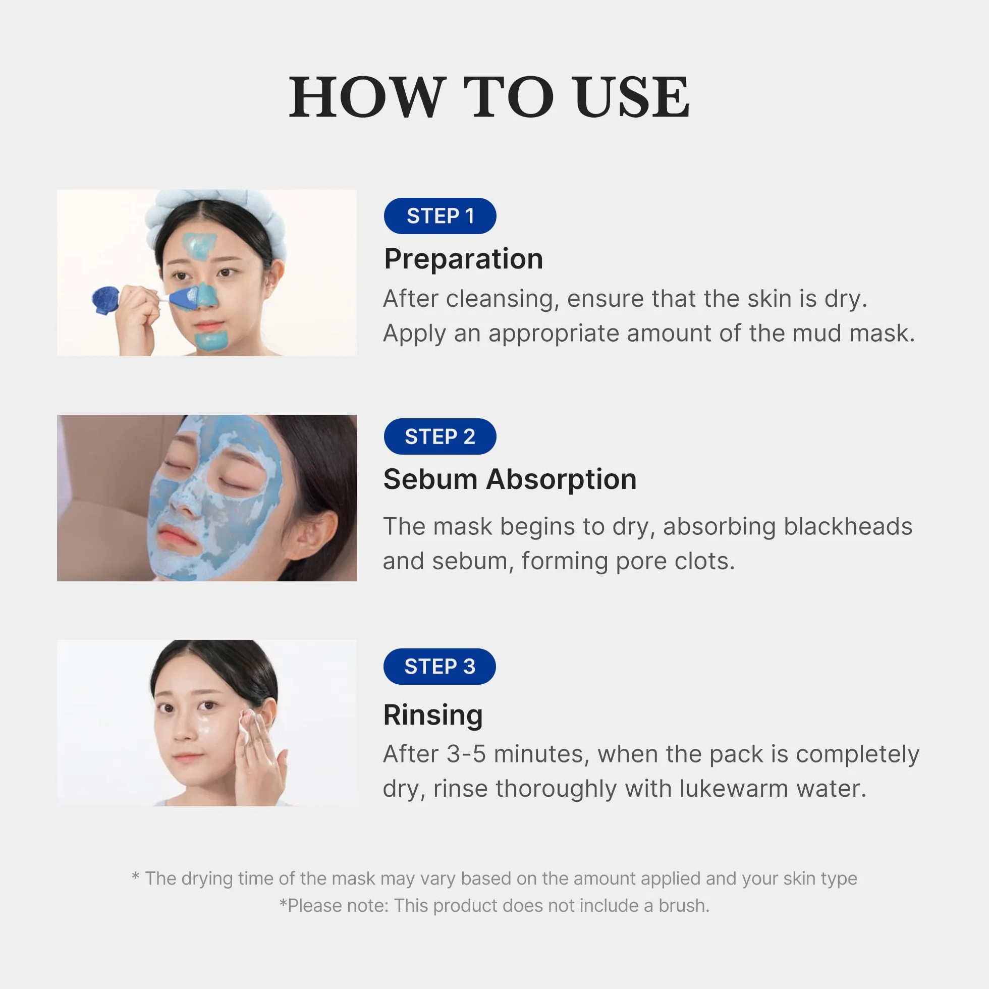 Medicube Zero Pore Blackhead Mud Mask 3.52 oz AHA BHA PHA
