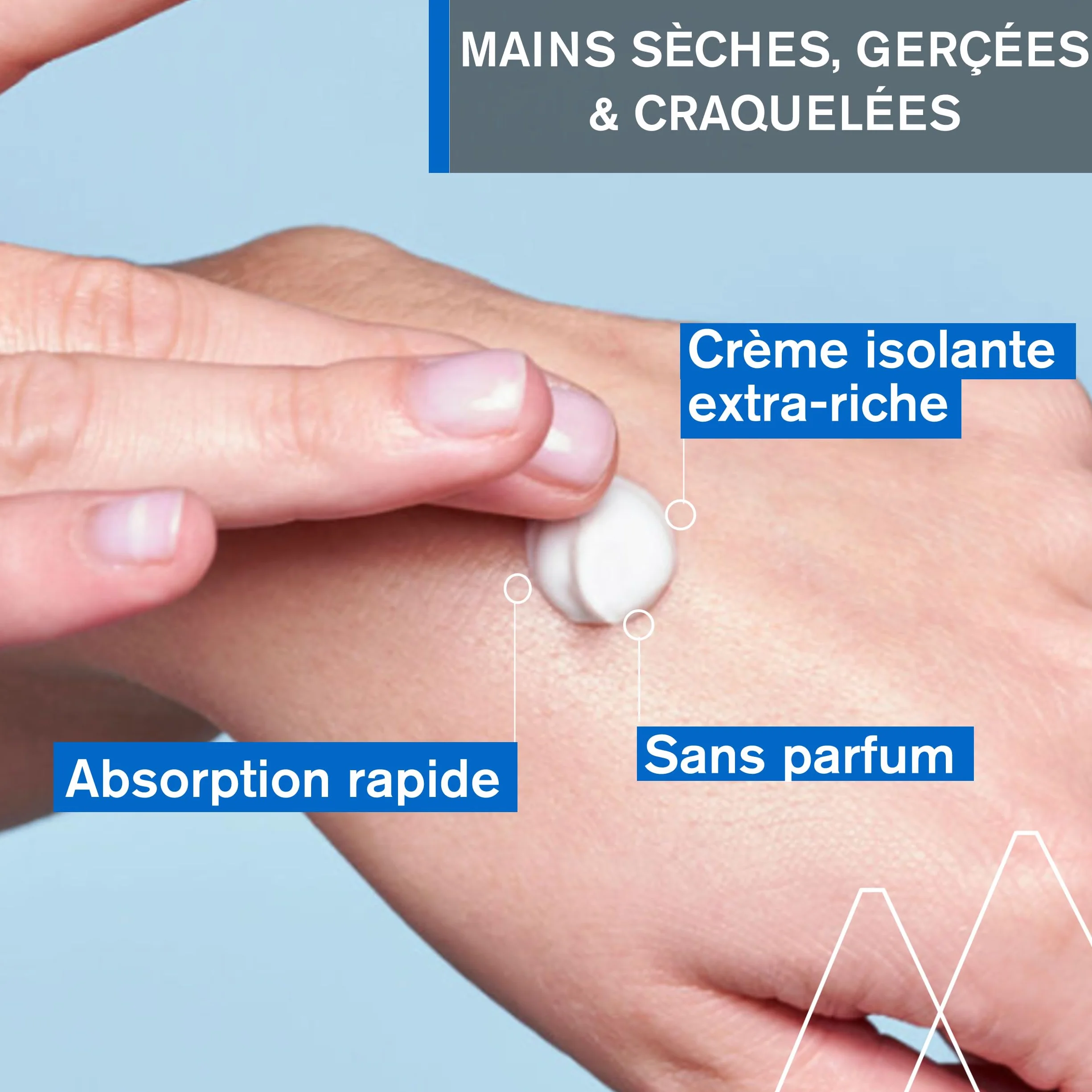 Uriage Bariederm-Cica Crème Mains 50ml Mains Extra-Sèches Gercées Crevassées Apaise Répare Nourrit Sans Parfum