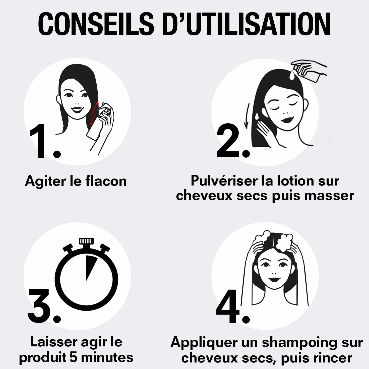 POUXIT Flash Lotion Spray Anti-Poux et Lentes 150 ml Traitement Cuir Chevelu