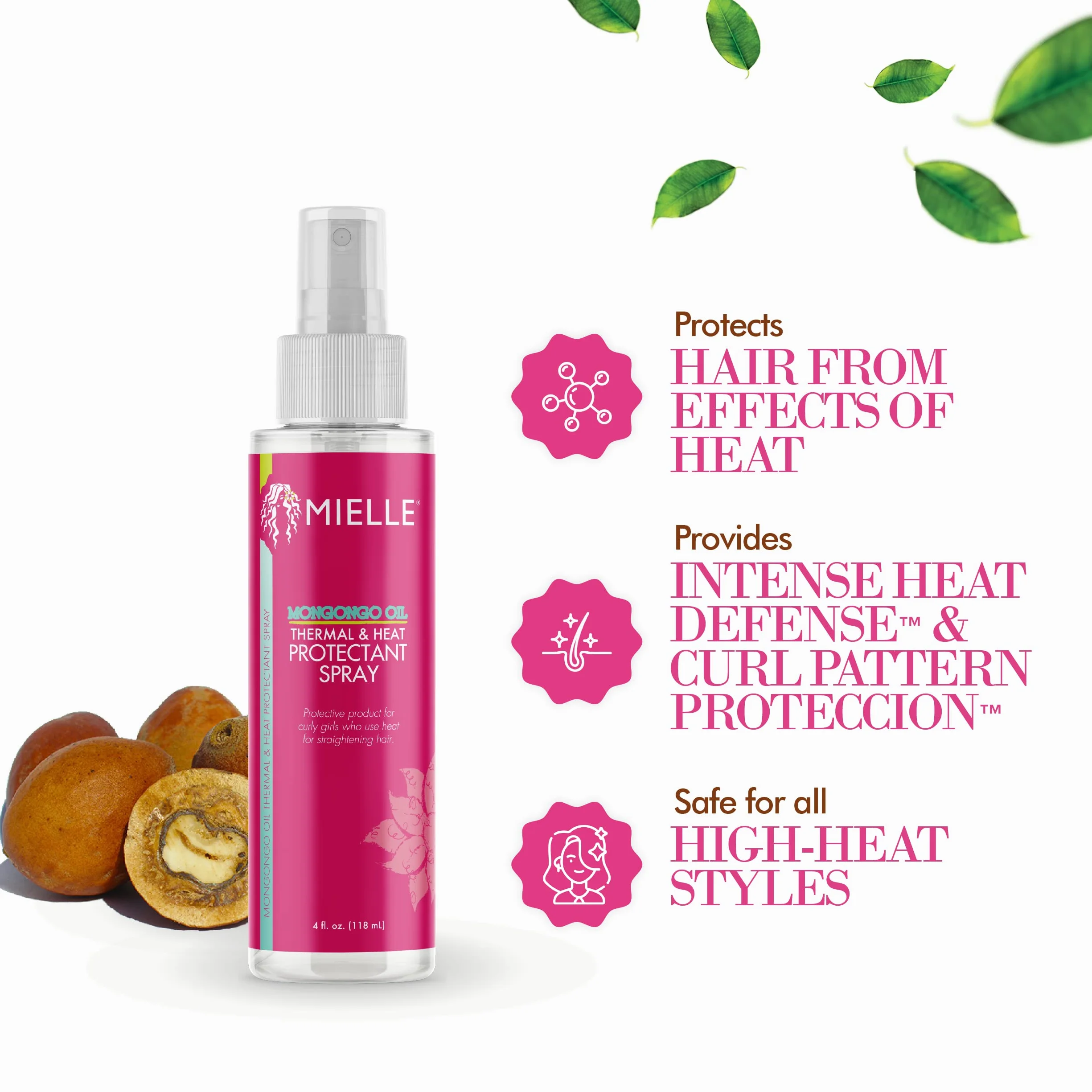 Mielle Organics Mongongo Oil Thermal & Heat Protectant Spray 120ml