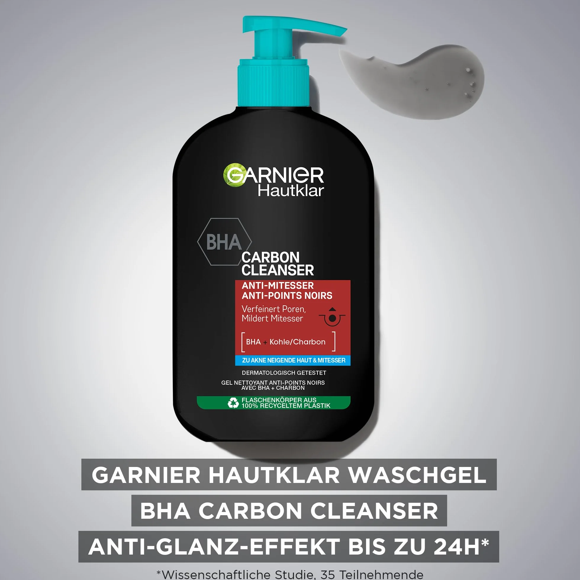 Garnier Gel lavant Carbon Cleanser BHA anti-points noirs 250 ml