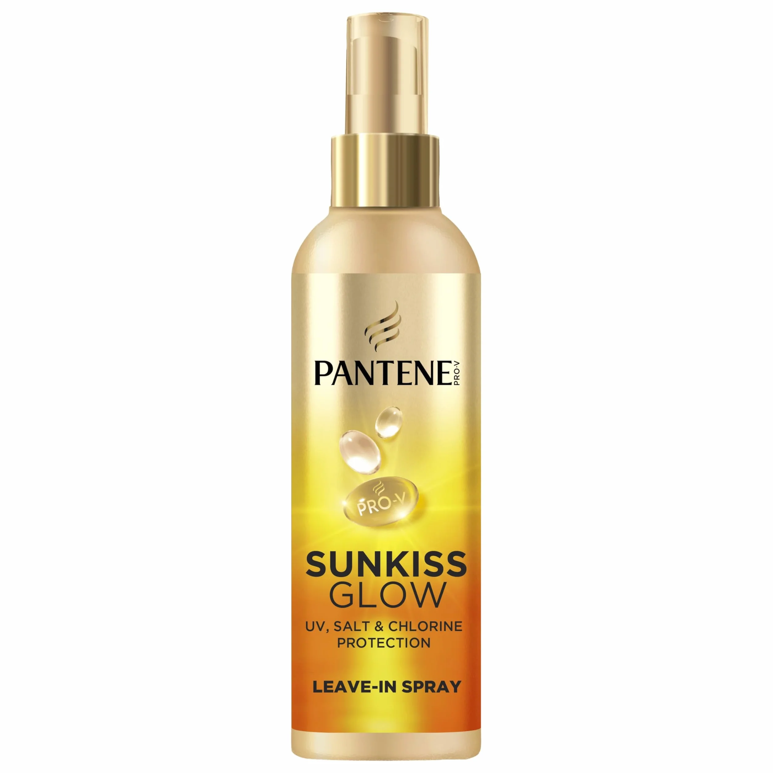 Pantene Pro-V Sunkiss Glow Spray sans rinçage 200ml protecteur UVA UVB sel chlore nourrissant démêlant cheveux forts brillants