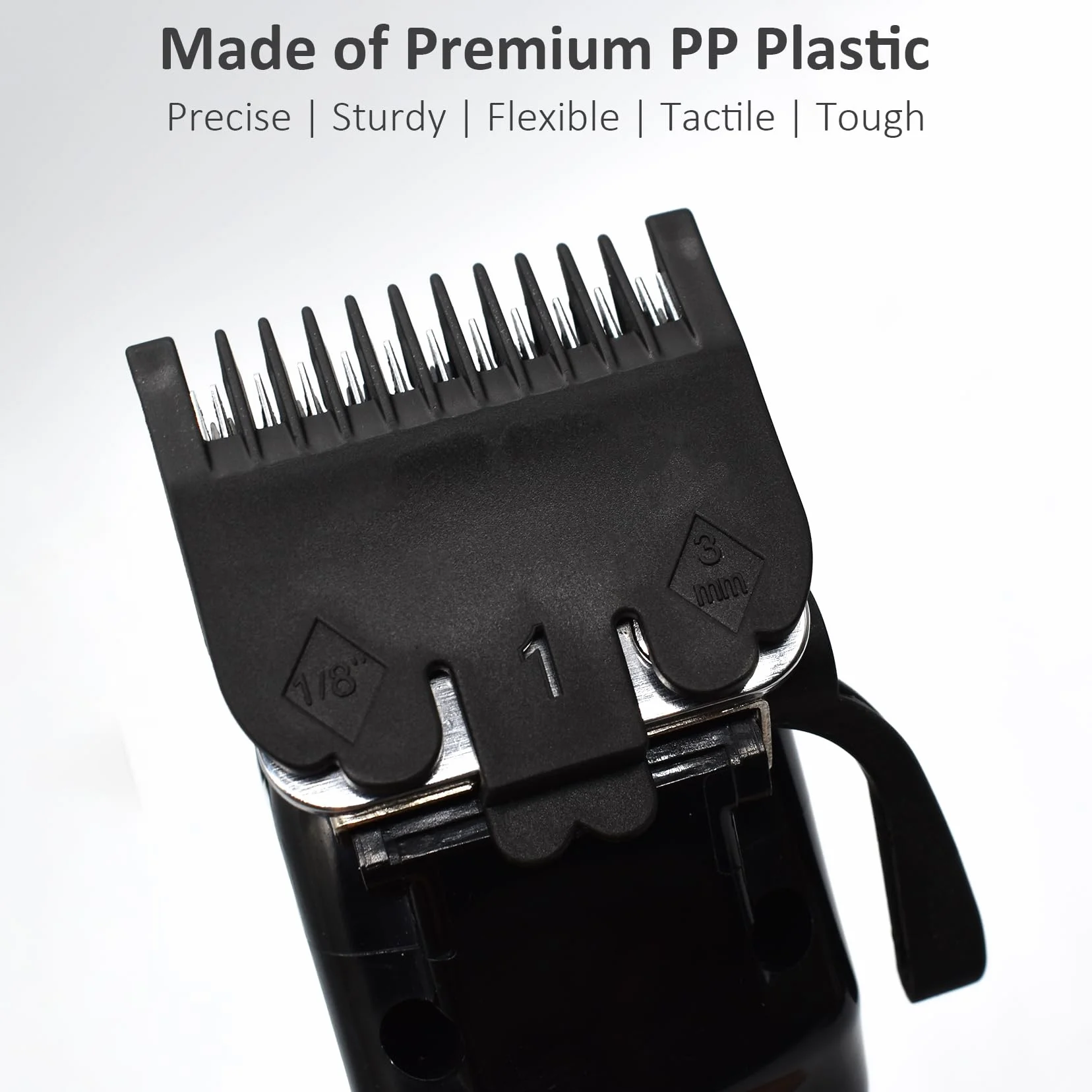 Peignes de fixation professionnels en nylon noir compatibles Wahl Magic Clip Super Taper