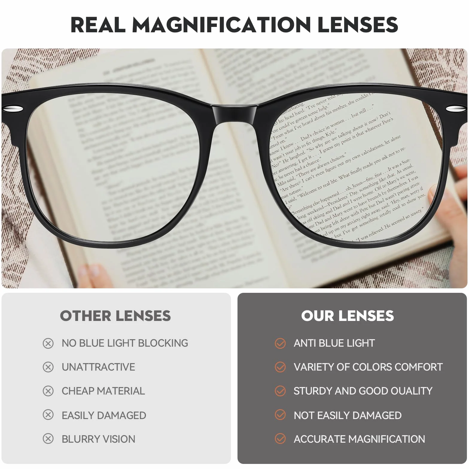 Lunettes de Lecture Lot de 3 Monture Ronde Légères pour Femmes et Hommes