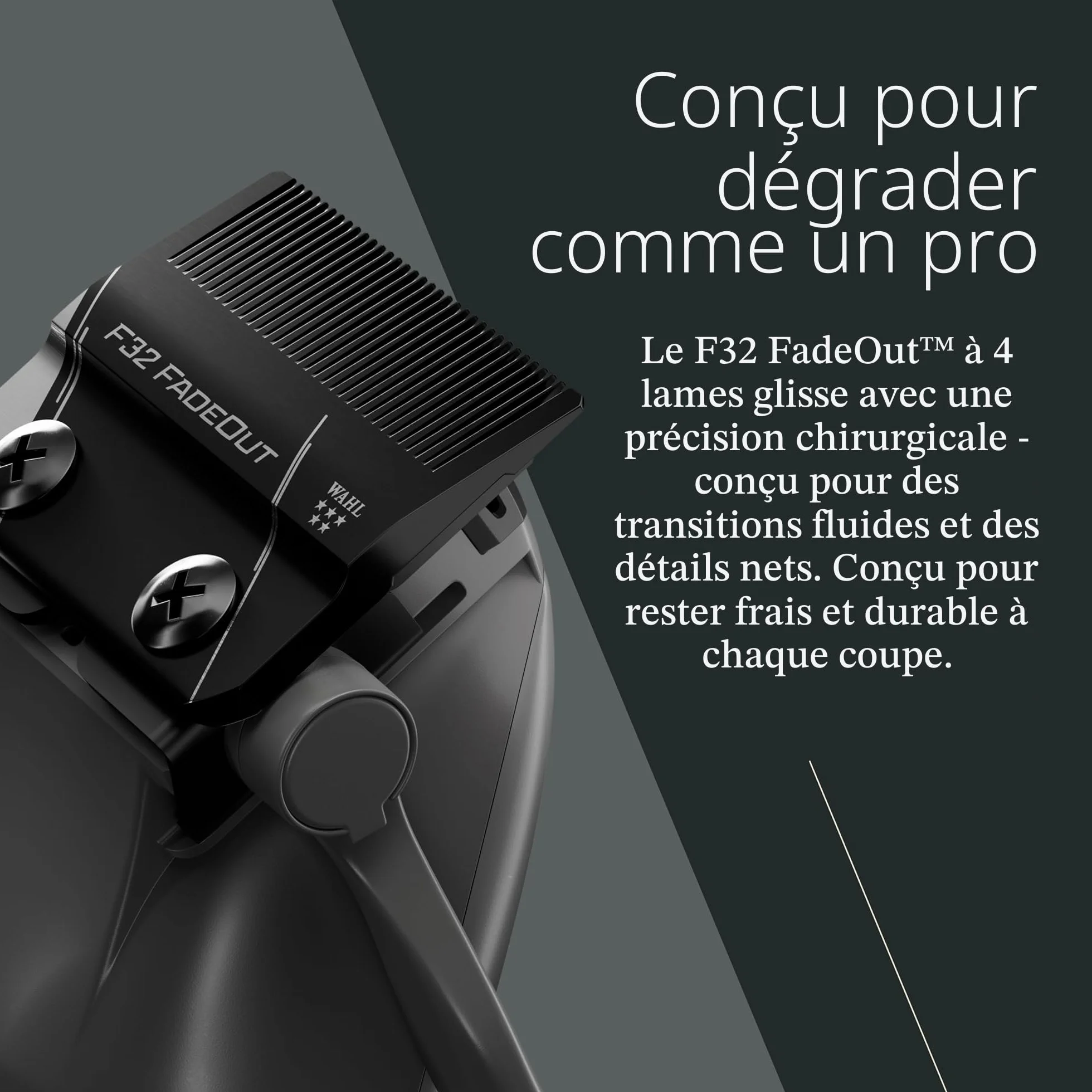Wahl Vapor Tondeuse à cheveux professionnelle moteur haute performance lame précision noir