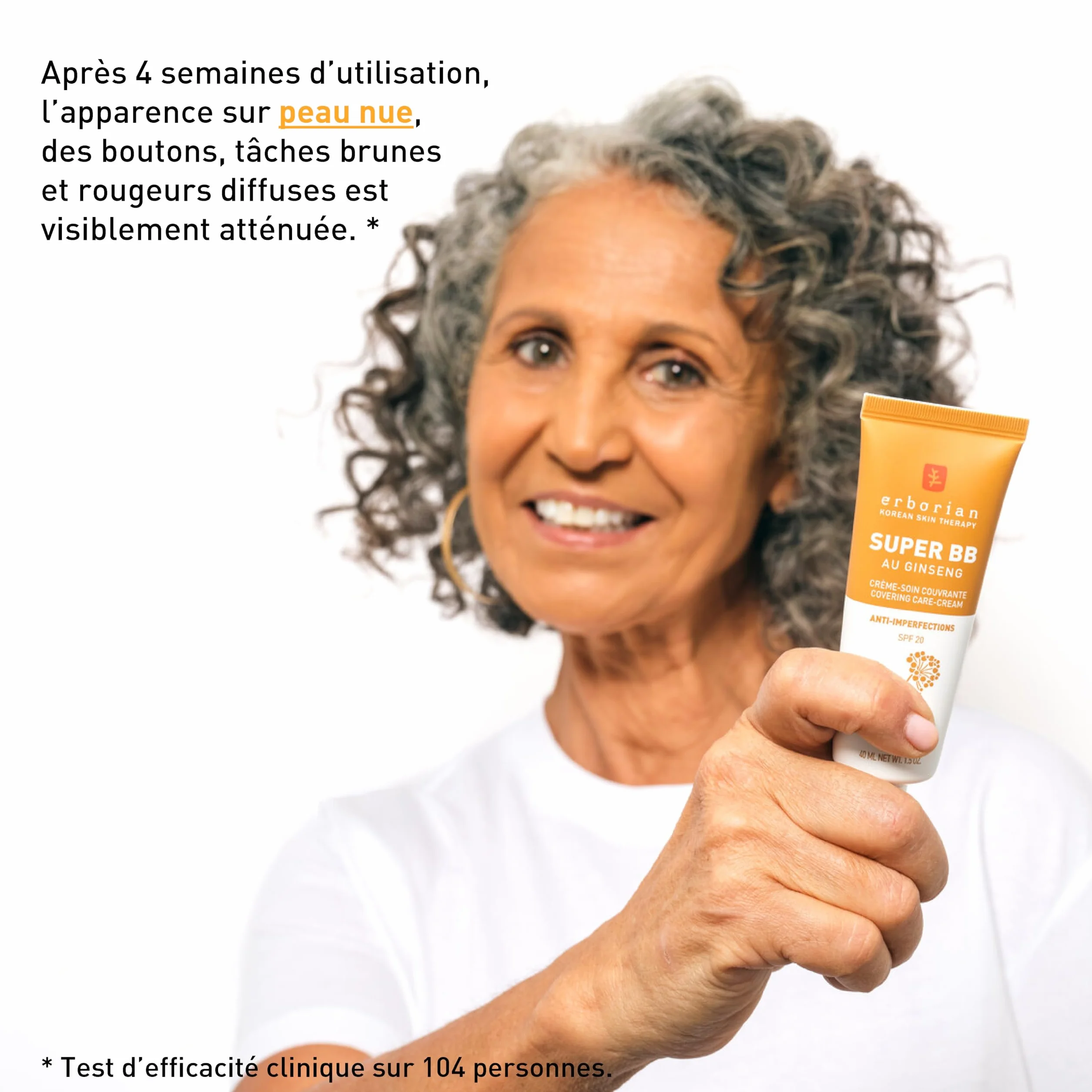 Erborian Super BB Crème au Ginseng Soin du Visage Teinté Haute Couvrance SPF 20 Cosmétique Coréen