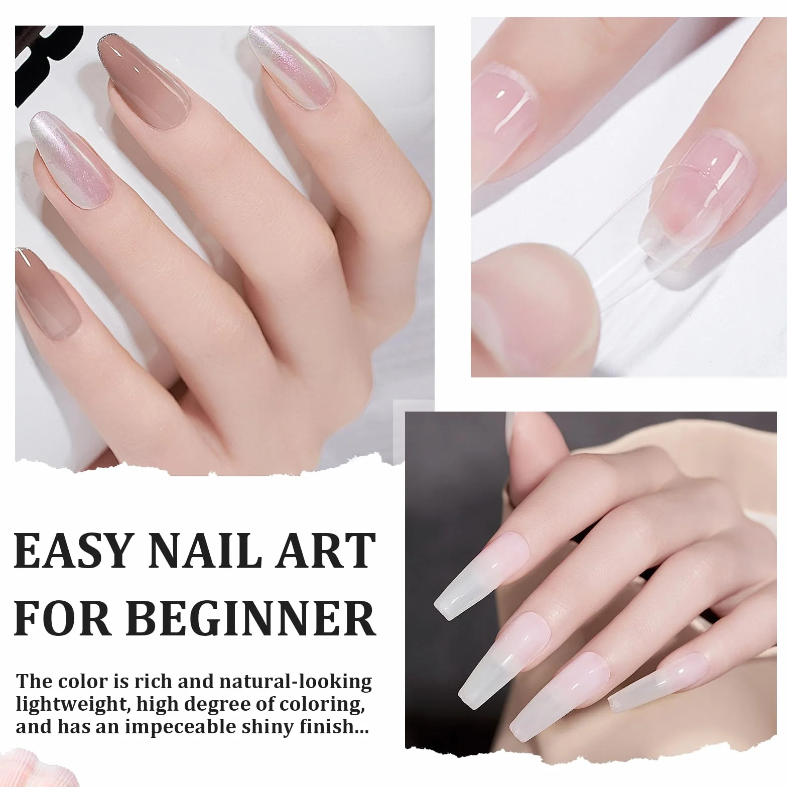 Poudre à Ongles Transparente 28g Dipping Powder Manucure Kits Sans Odeur Durable