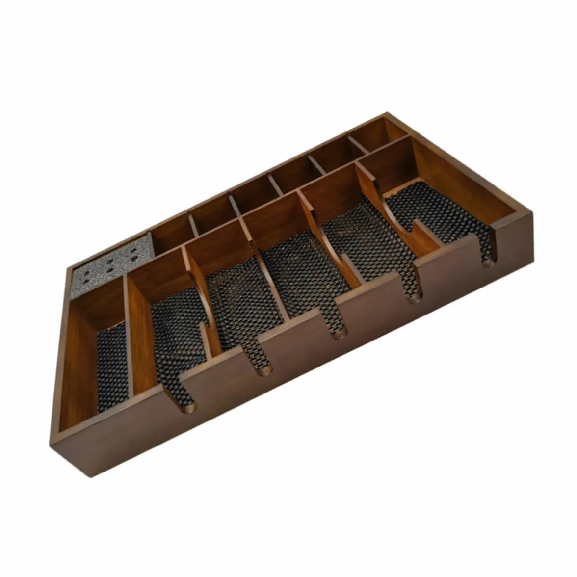 YARNOW Support Rangement Antidérapant Grosse Capacité pour Tondeuse Électrique en Bois Design à Grille Rationnelle pour Salon de Coiffure