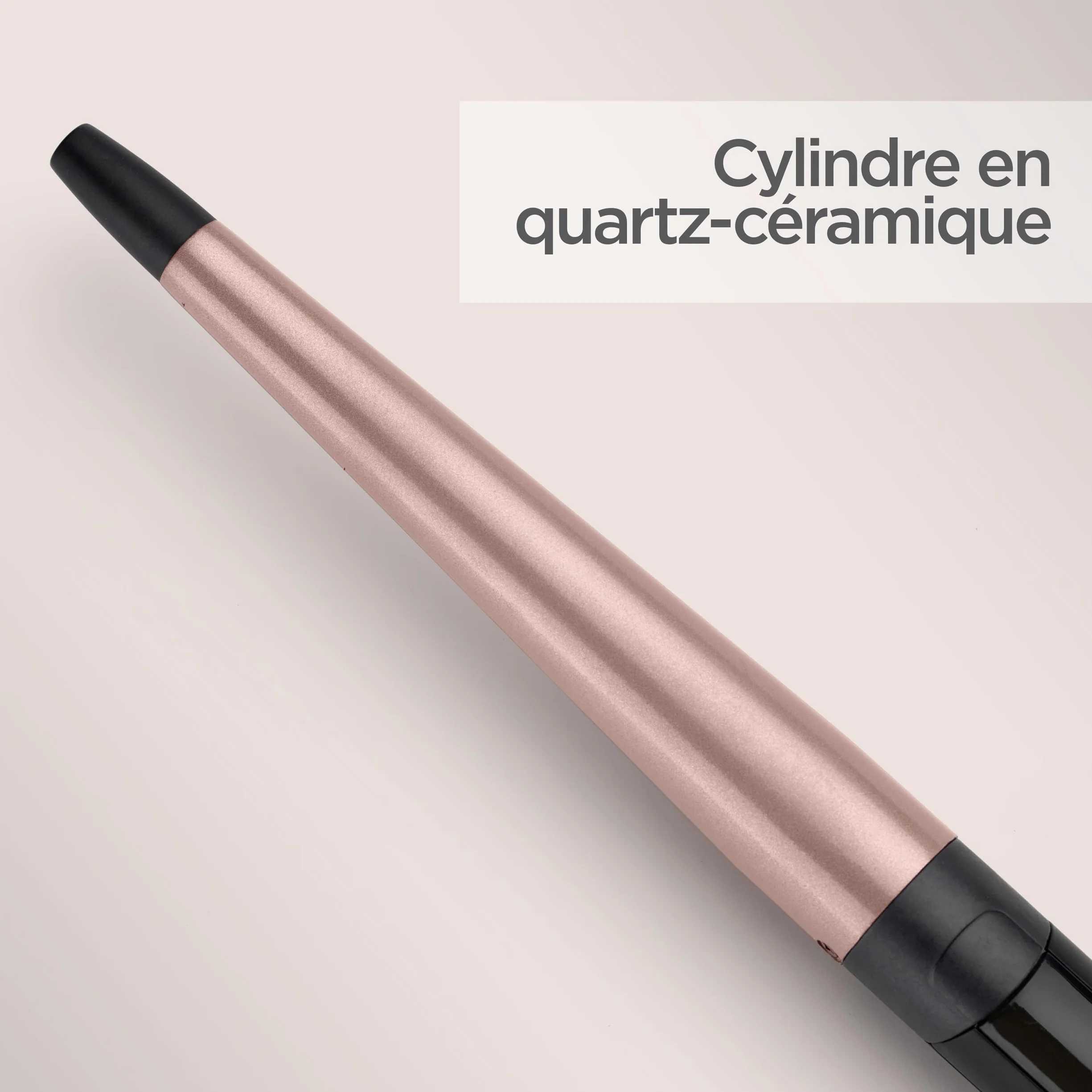 BaByliss C454E Boucleur conique céramique 25-13mm 160-210°C Noir Rose