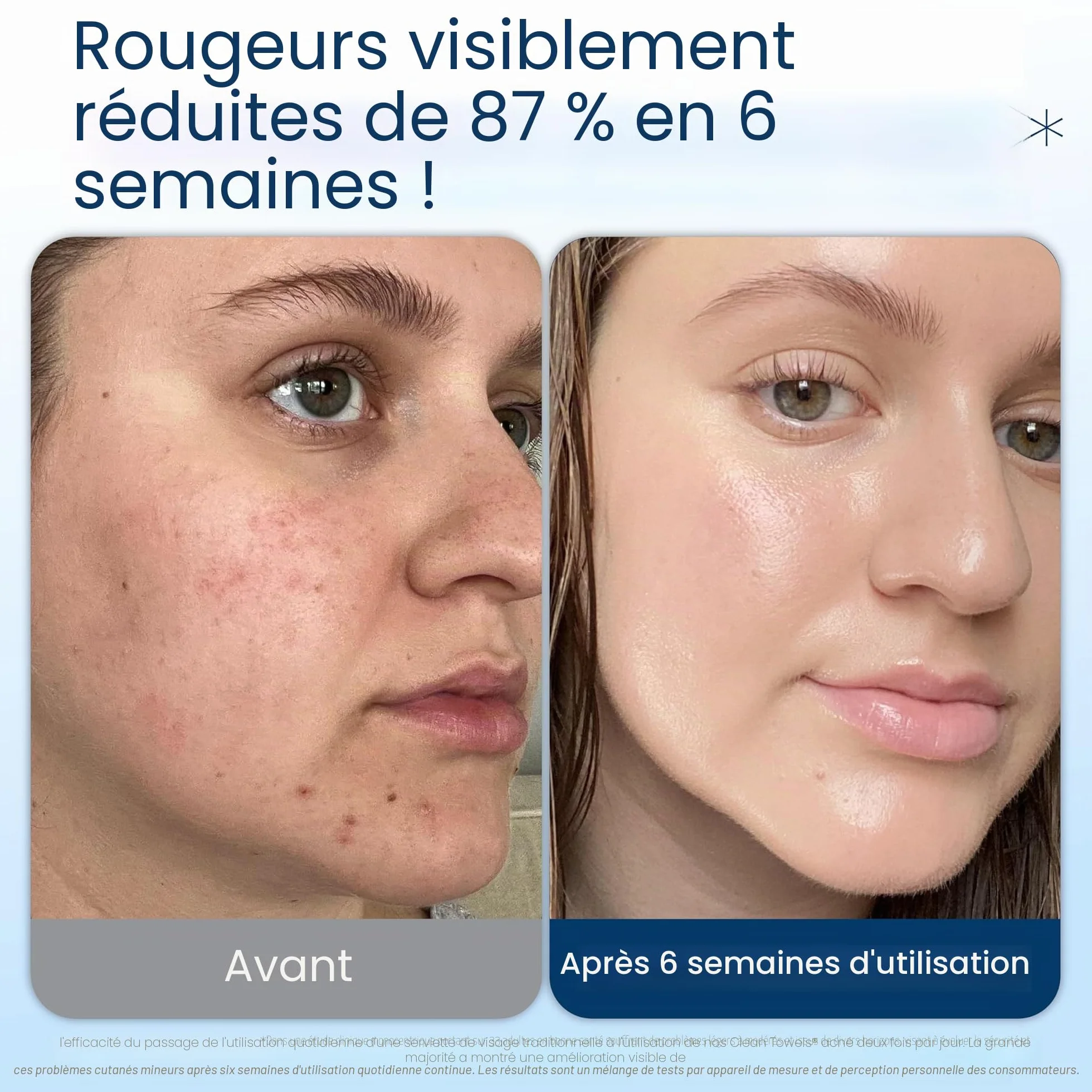 Clean Skin Club Clean Towels XL® Lingettes Visage 100% Biosourcées USDA Jetables Ultra-Douces Démaquillantes 50 Pièces