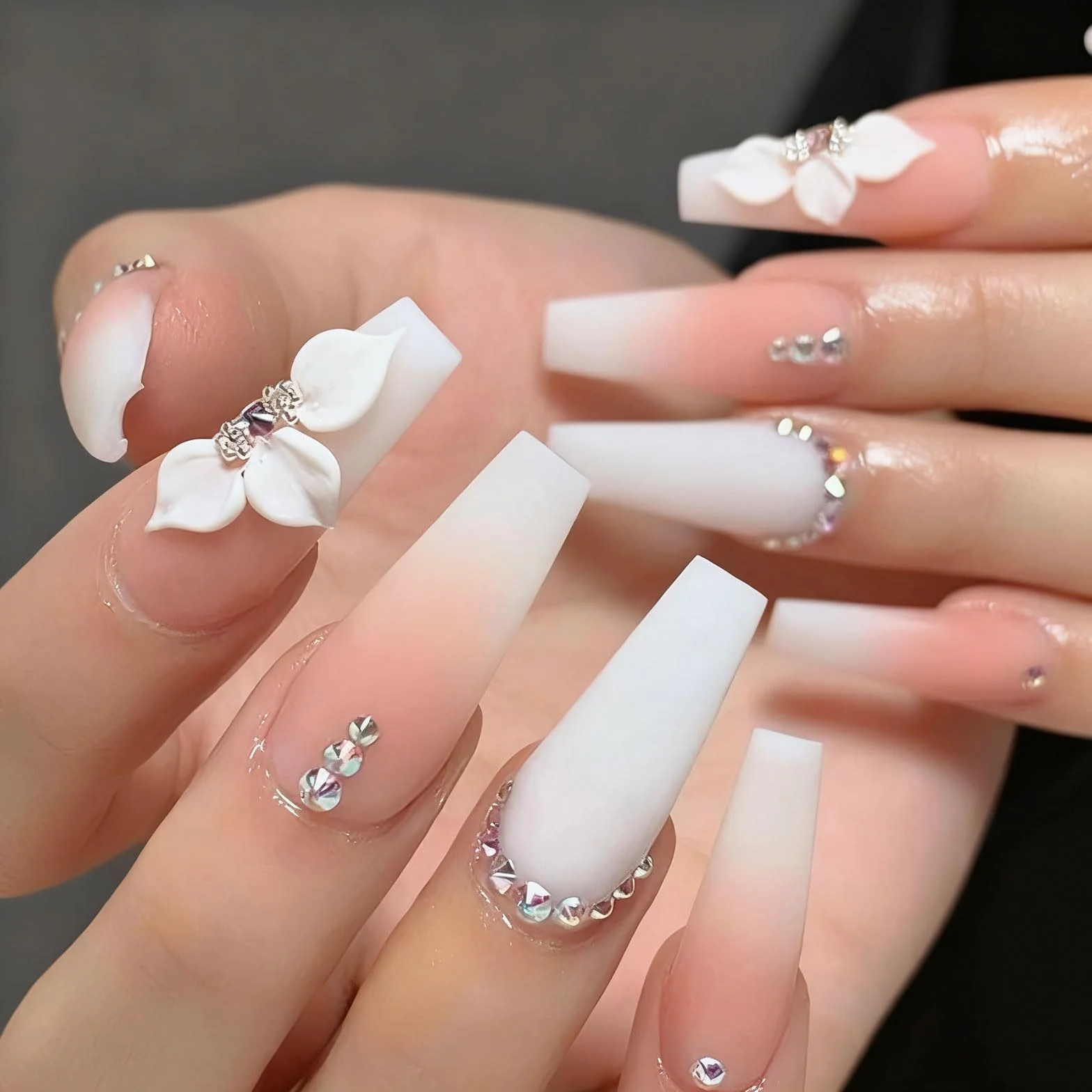 Kit de Poudre à Ongles Chrome Or VelvetGlow avec Breloques et Pierres Précieuses