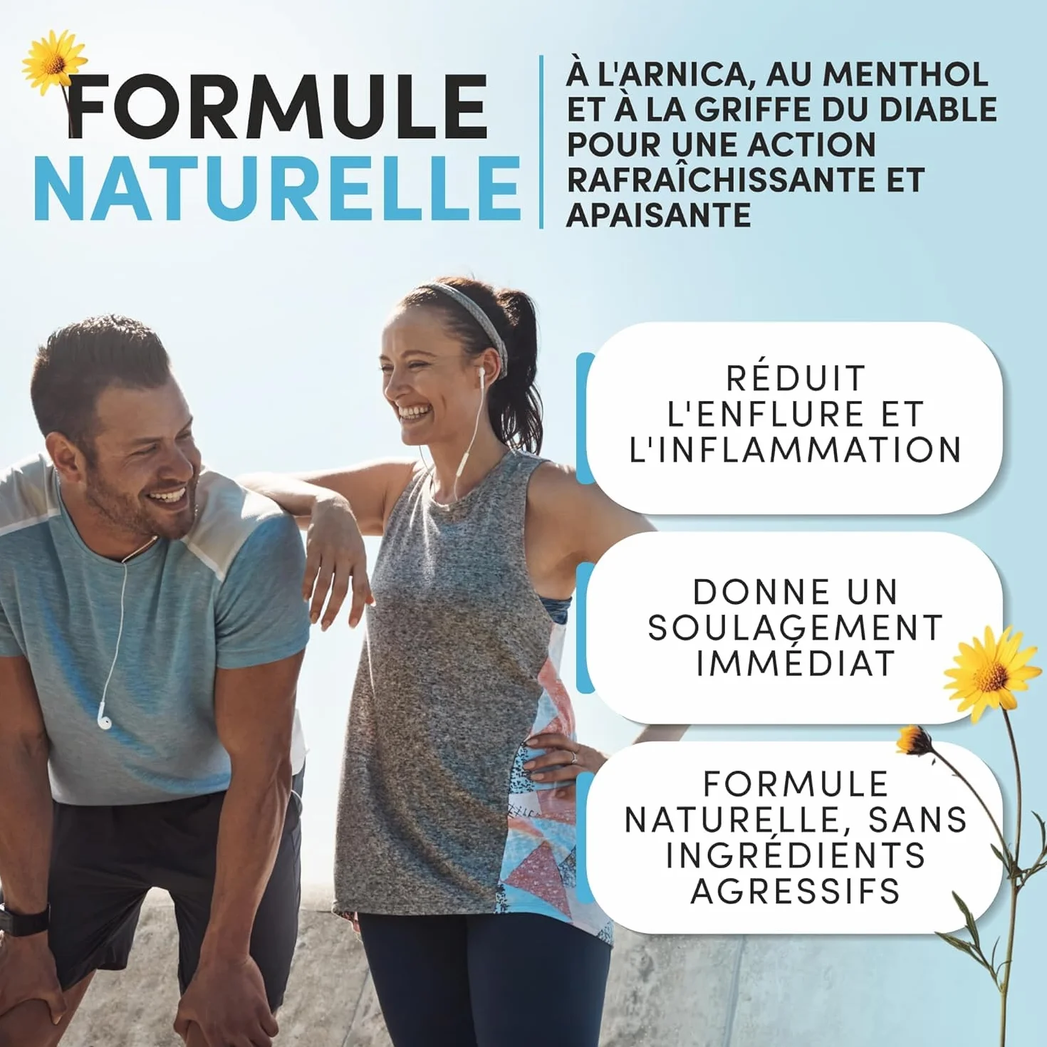 Gel Forte à l'Arnica 98% effet froid 550 ml FITOATTIVI - Gel de massage articulaire BIO