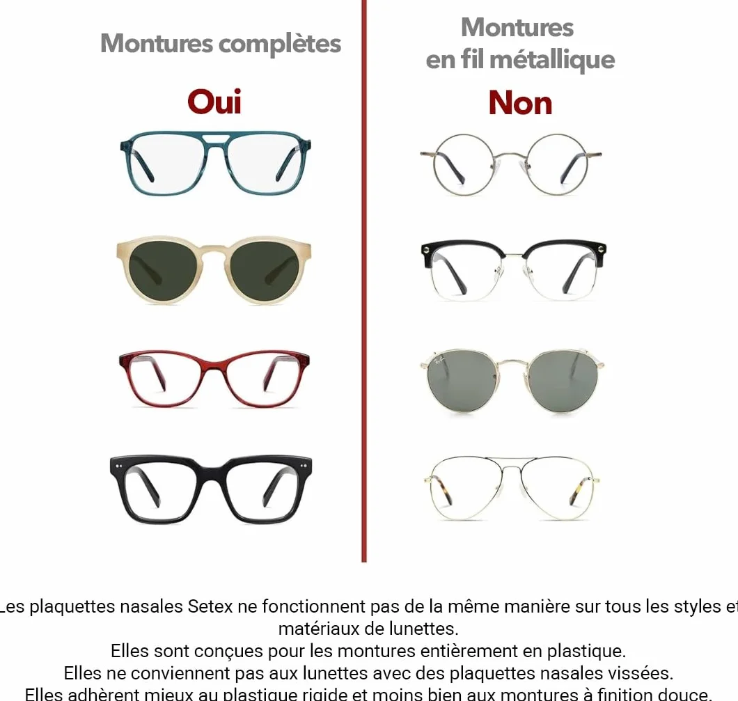Setex Gecko Grip Ultra-Fin 0,6 mm Antidérapant Lunettes de protection nasale Fabriqué aux États-Unis