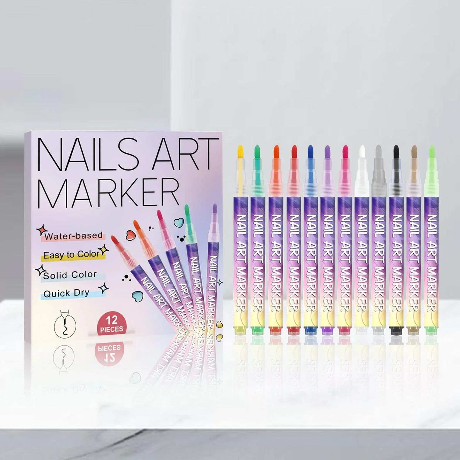 Vernis À Ongles Stylo Marker Pointe Feutre DIY Manucure Décoration Dotting Pen Outils Pour Salon