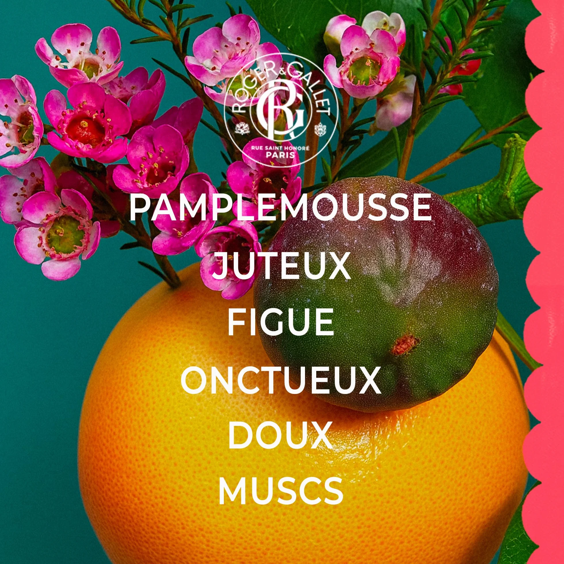 Roger & Gallet - Coffret cadeau Eau Parfumée Bienfaisante Fleur de Figuier 30ml et Parfum Solide - Cadeau Femme - Senteur Fraîche et Relaxante aux Notes Fruitées et Florales